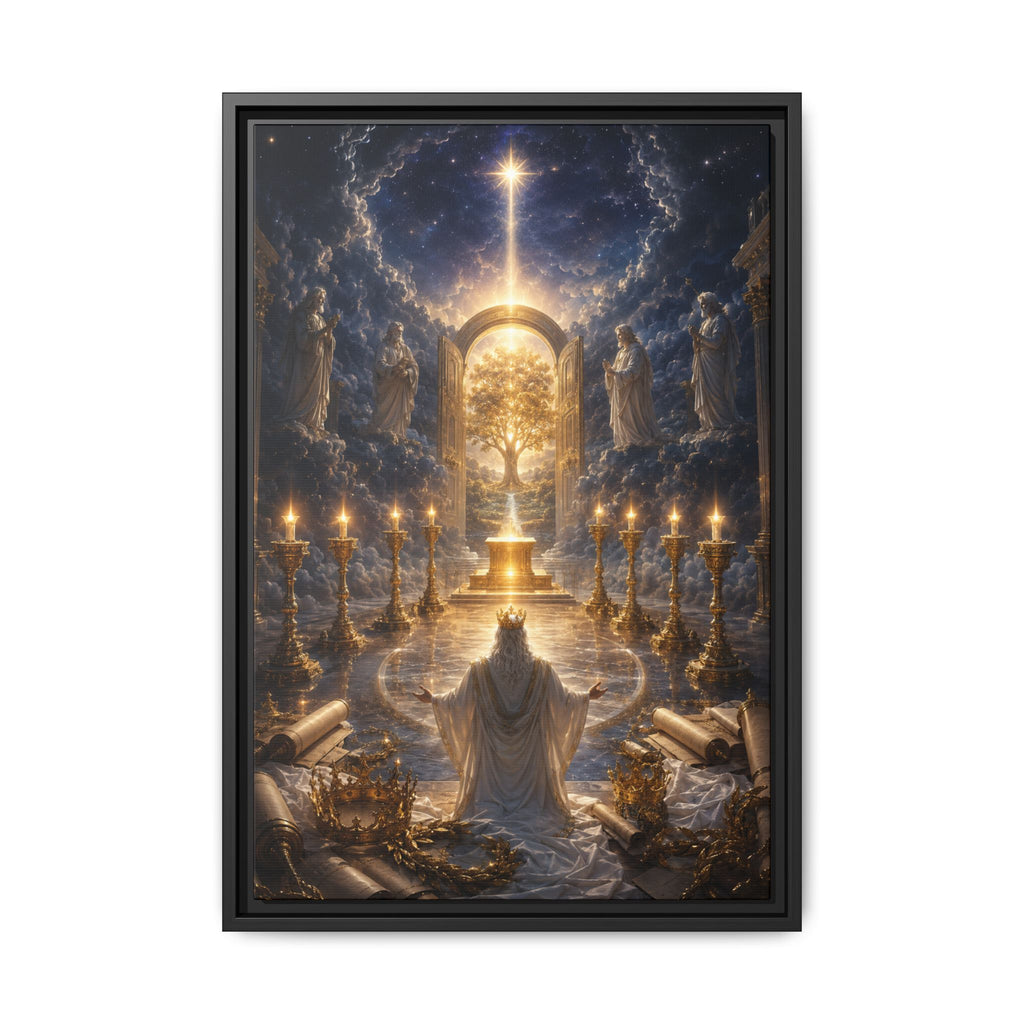 Fine Art Paper Print — Radiant Sacred Altar Scene