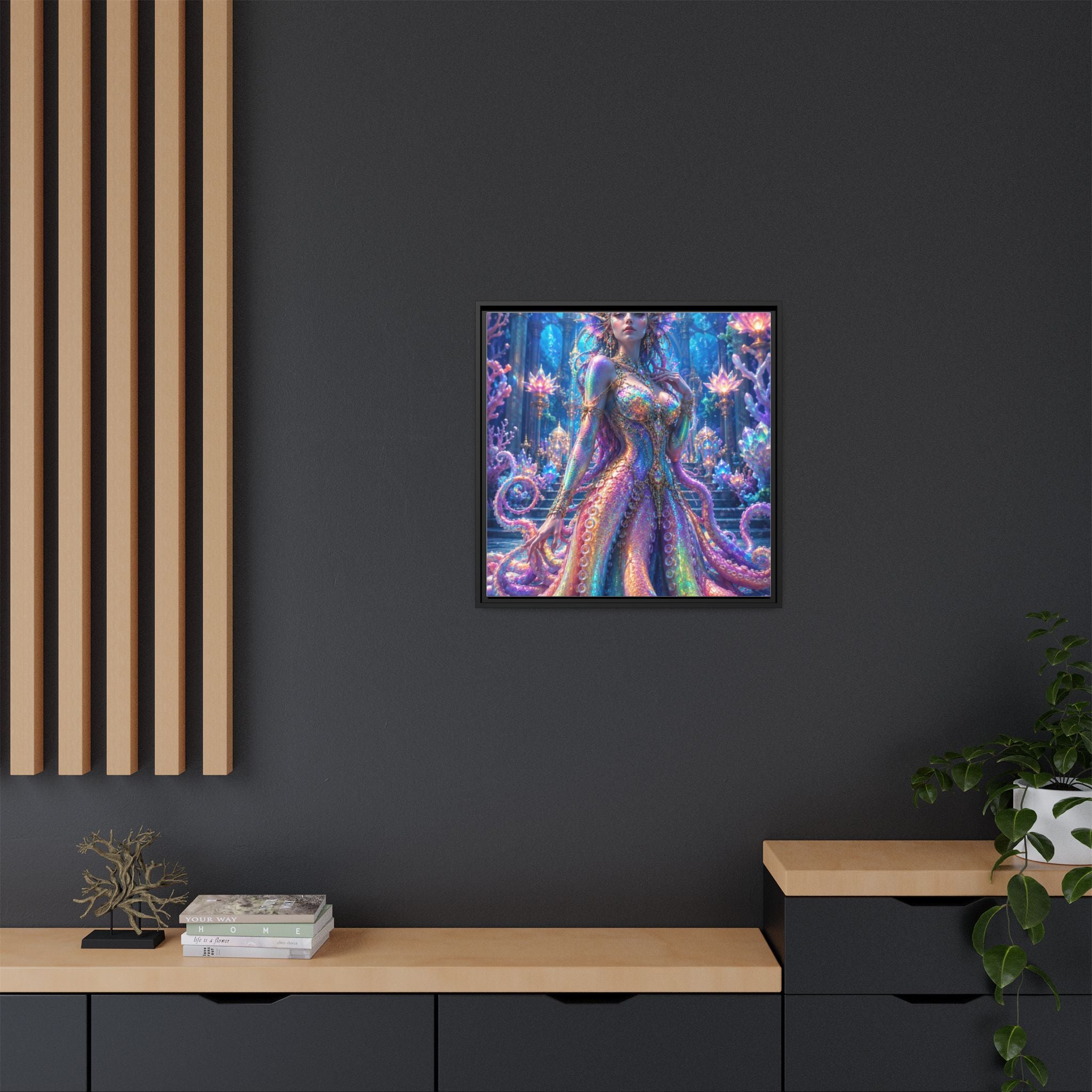 Rainbow Sea Empress Matte Canvas Print (Framed)
