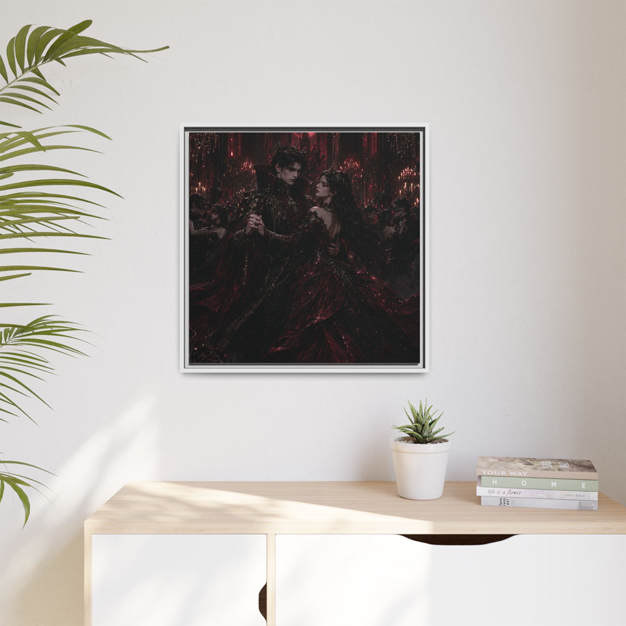 Gothic Romance Matte Canvas Print (Framed)