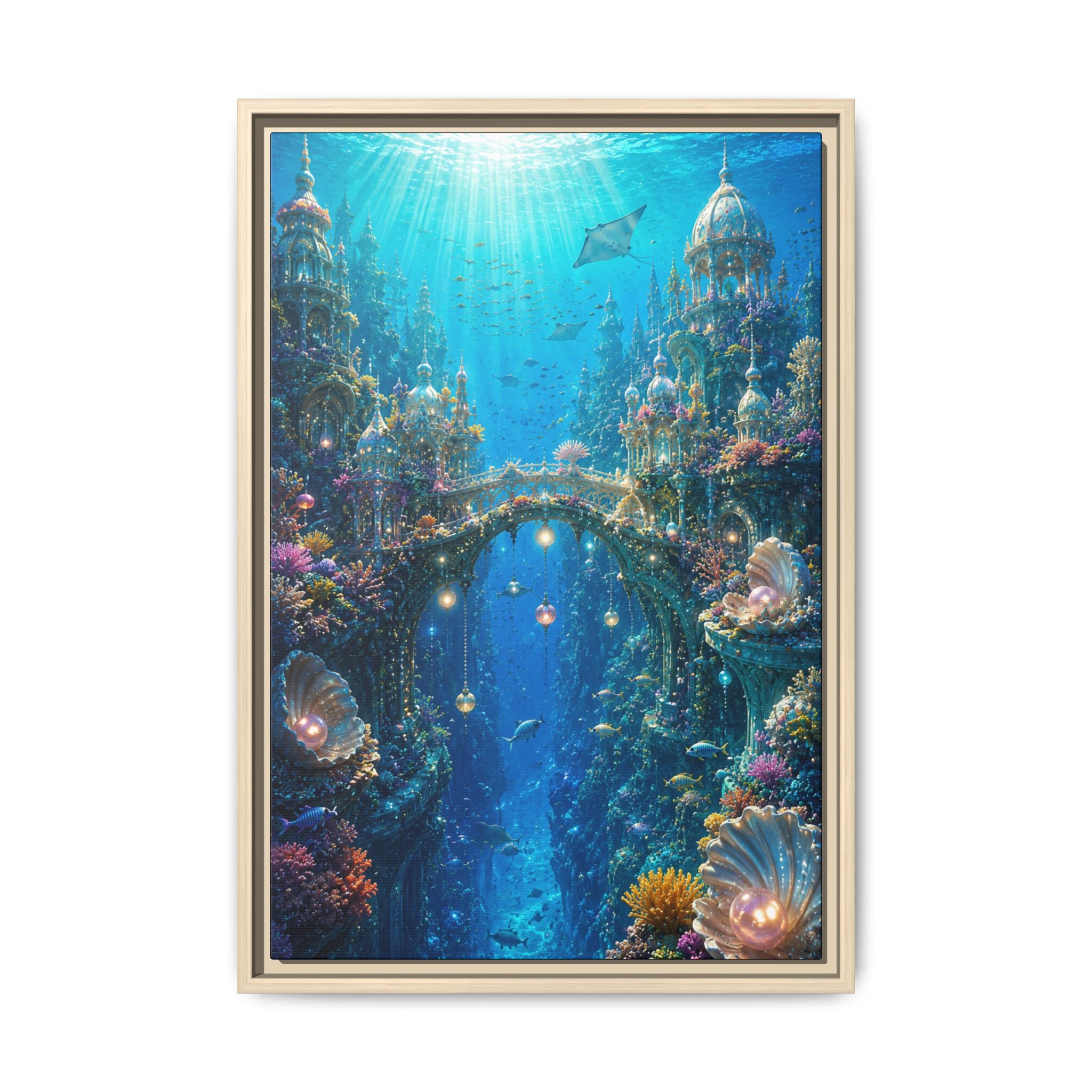 Underwater Fantasy Fine Art Paper Print — Ocean City Coral Reef Wall Art