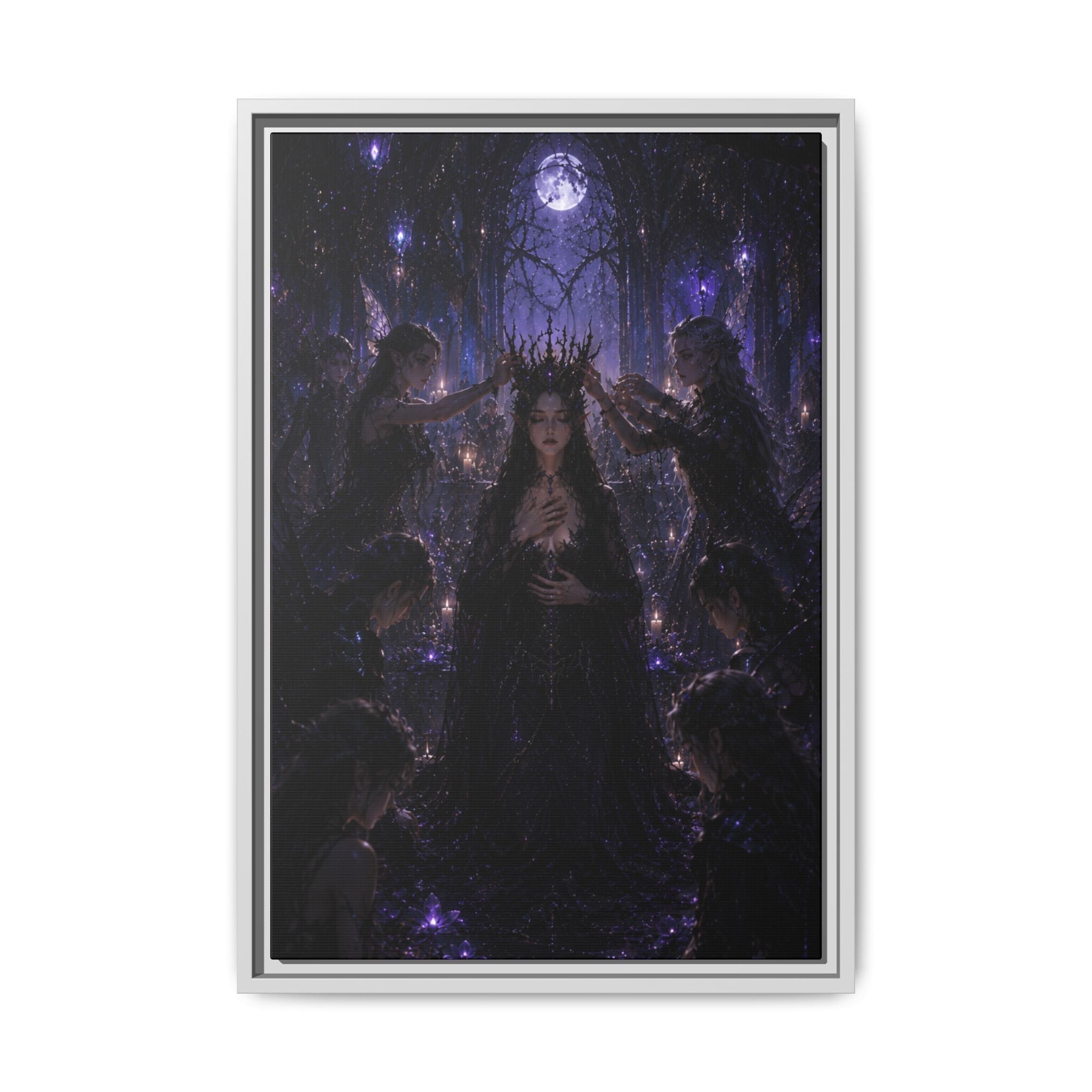 Gothic Moon Queen Fine Art Paper Print