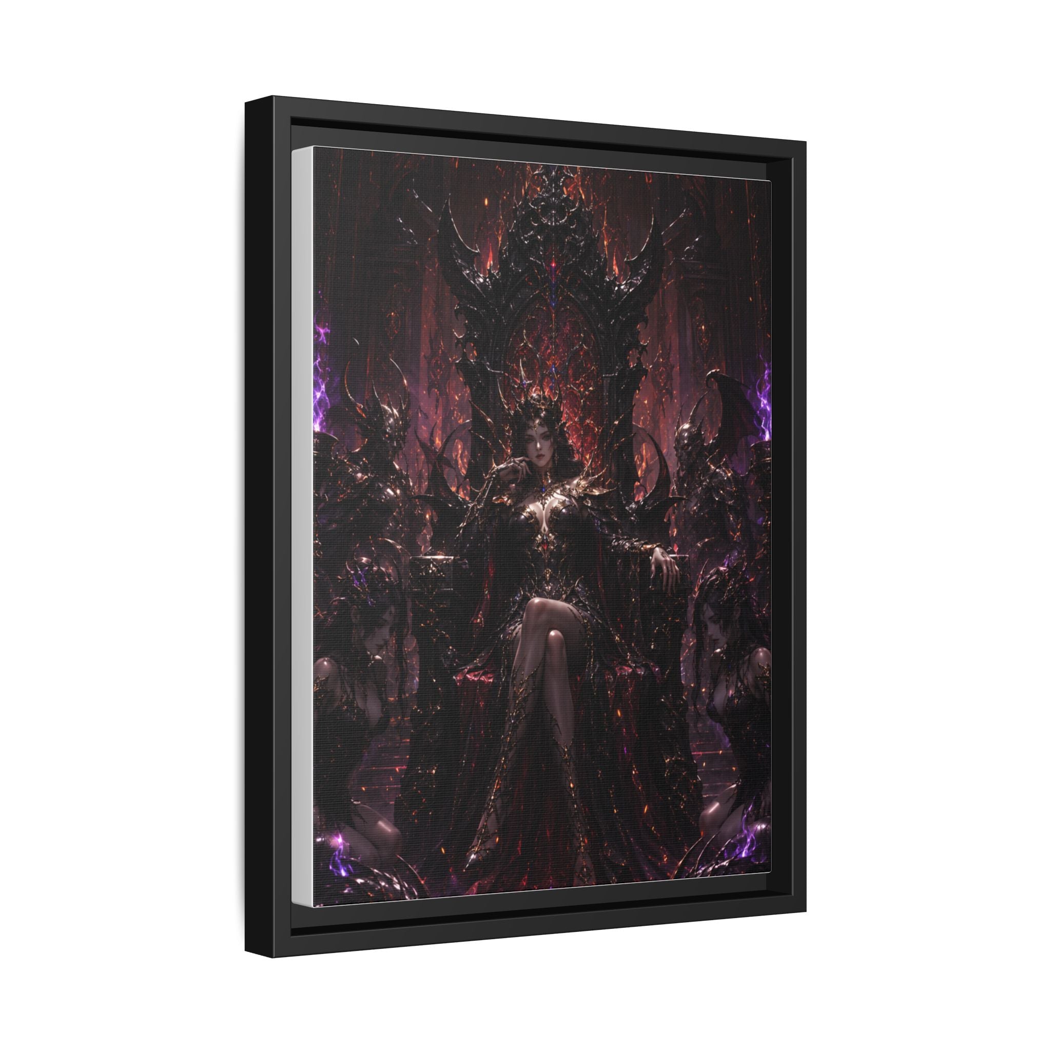 Dark Fantasy Queen Matte Canvas Framed Art