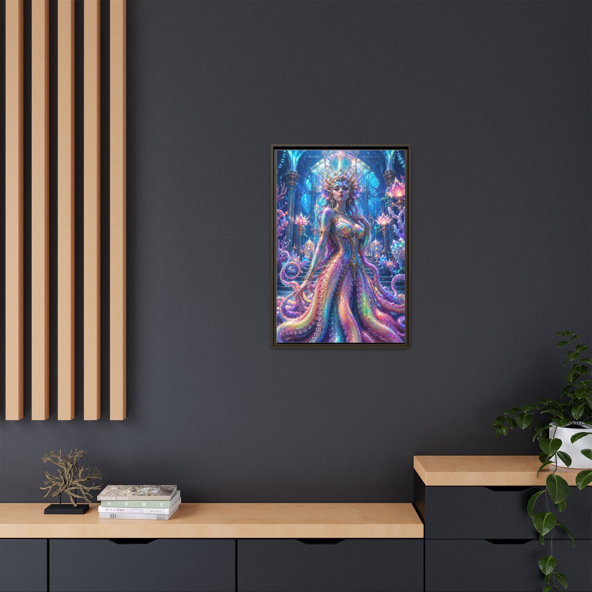 Rainbow Sea Empress Matte Canvas Print (Framed)