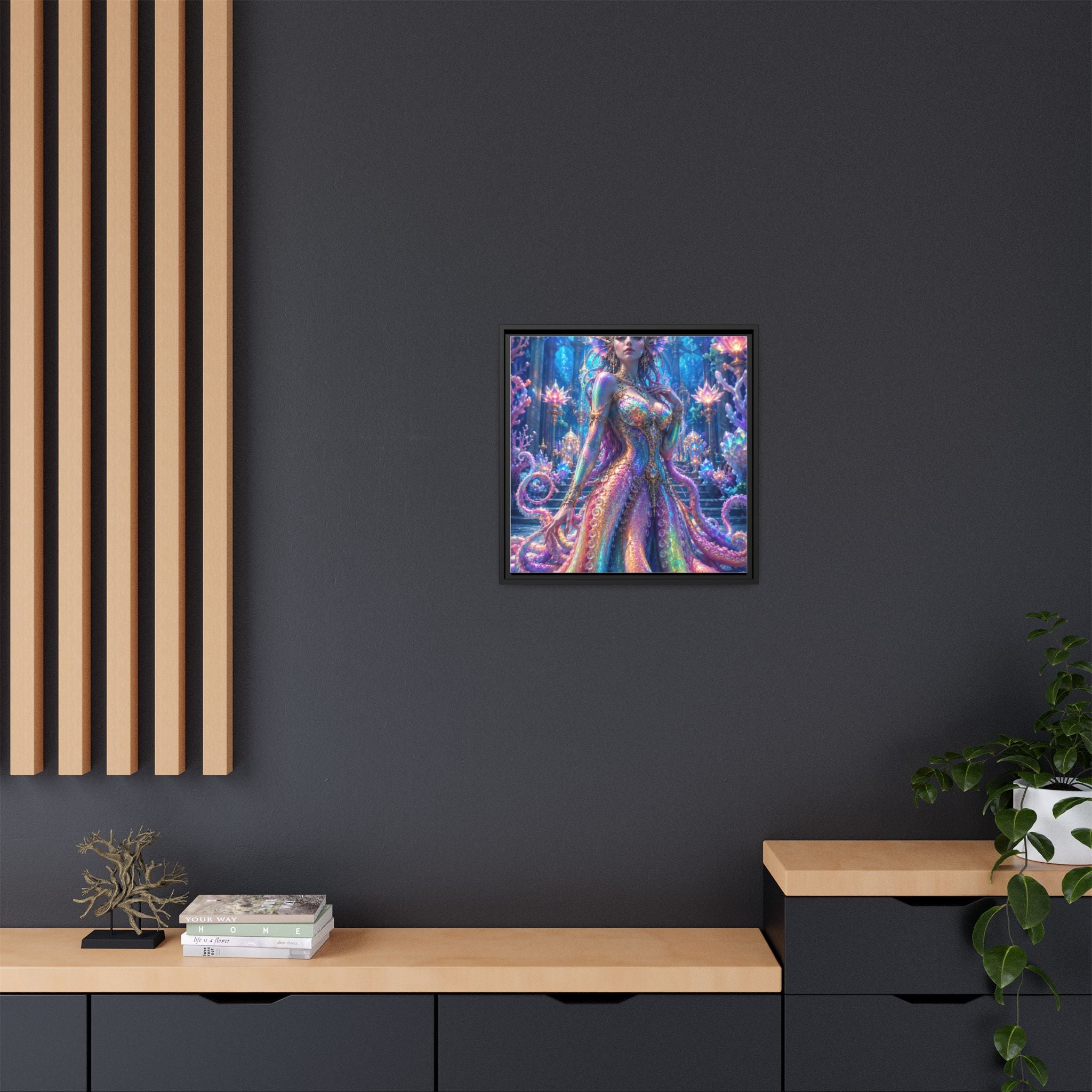 Rainbow Sea Empress Matte Canvas Print (Framed)