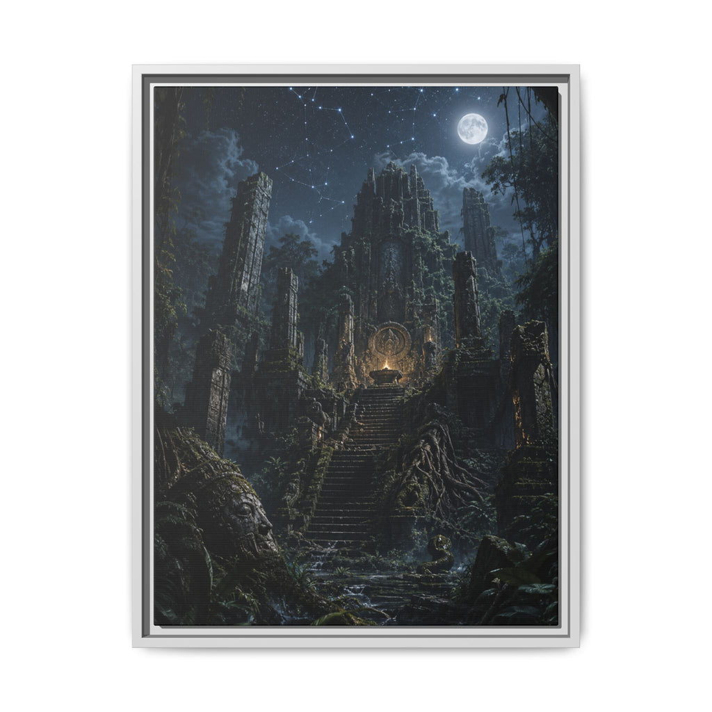 Fine Art Paper Print - Moonlit Ruins Fantasy Wall Art