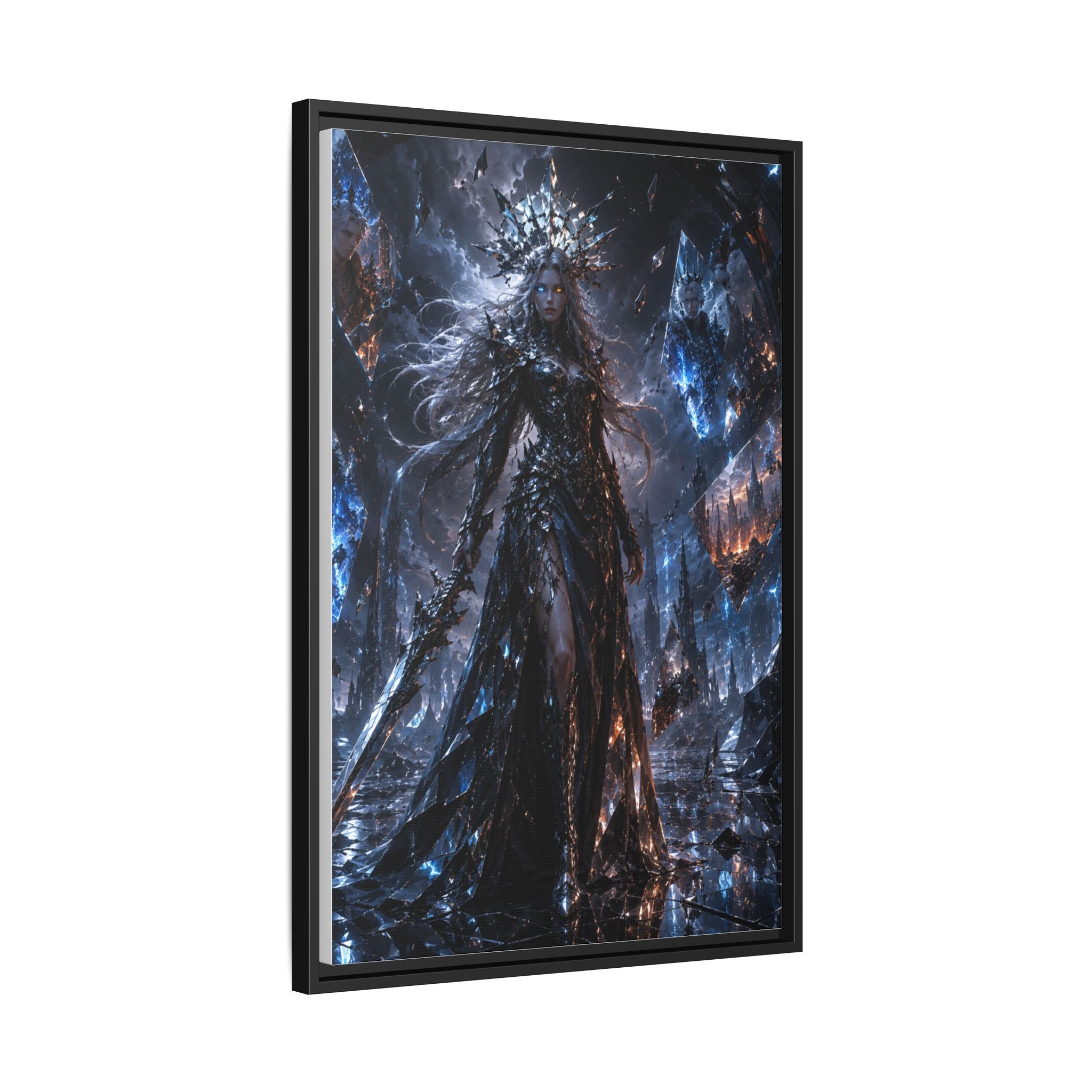 Dark Fantasy Queen Matte Canvas Print — Framed Wall Art