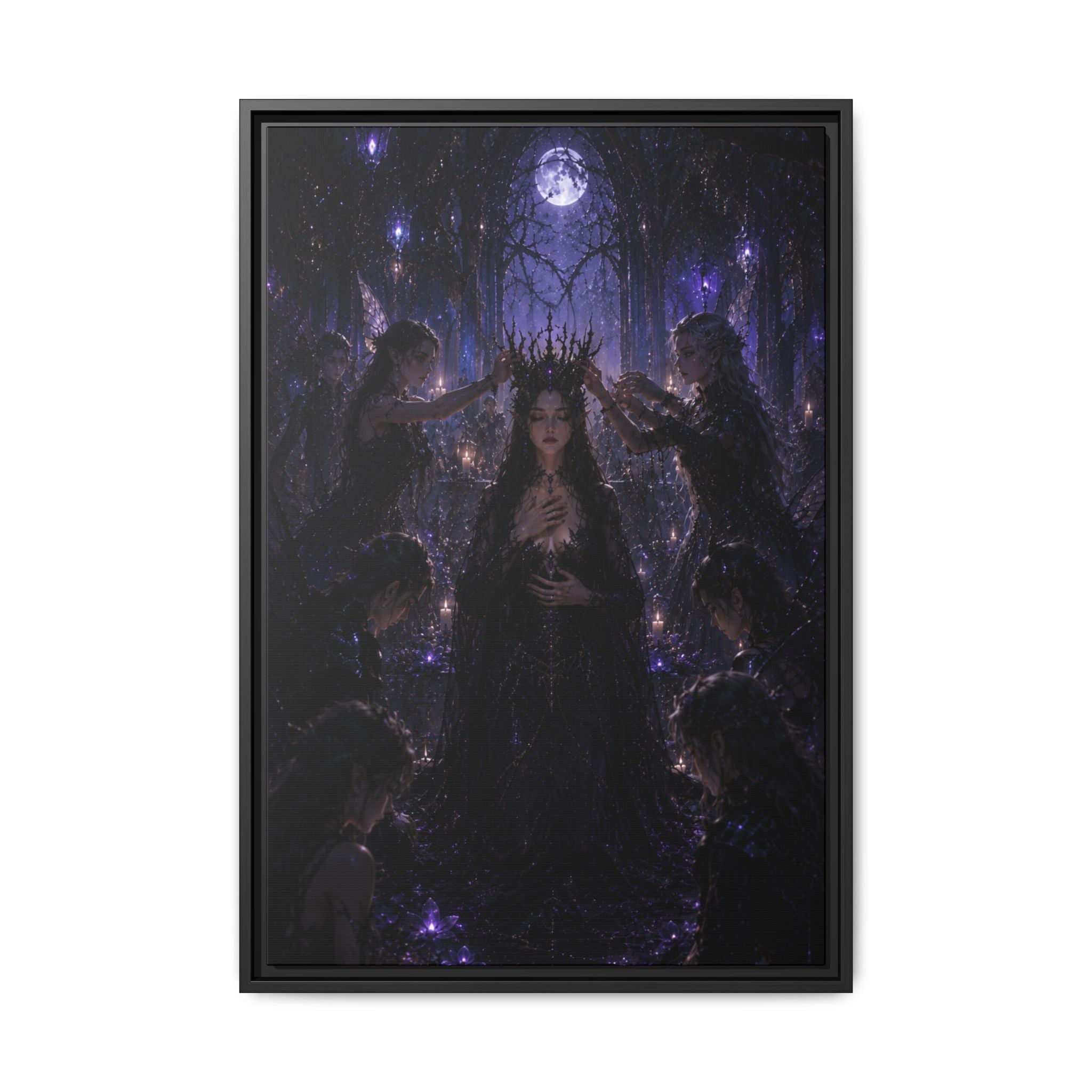 Gothic Moon Queen Fine Art Paper Print