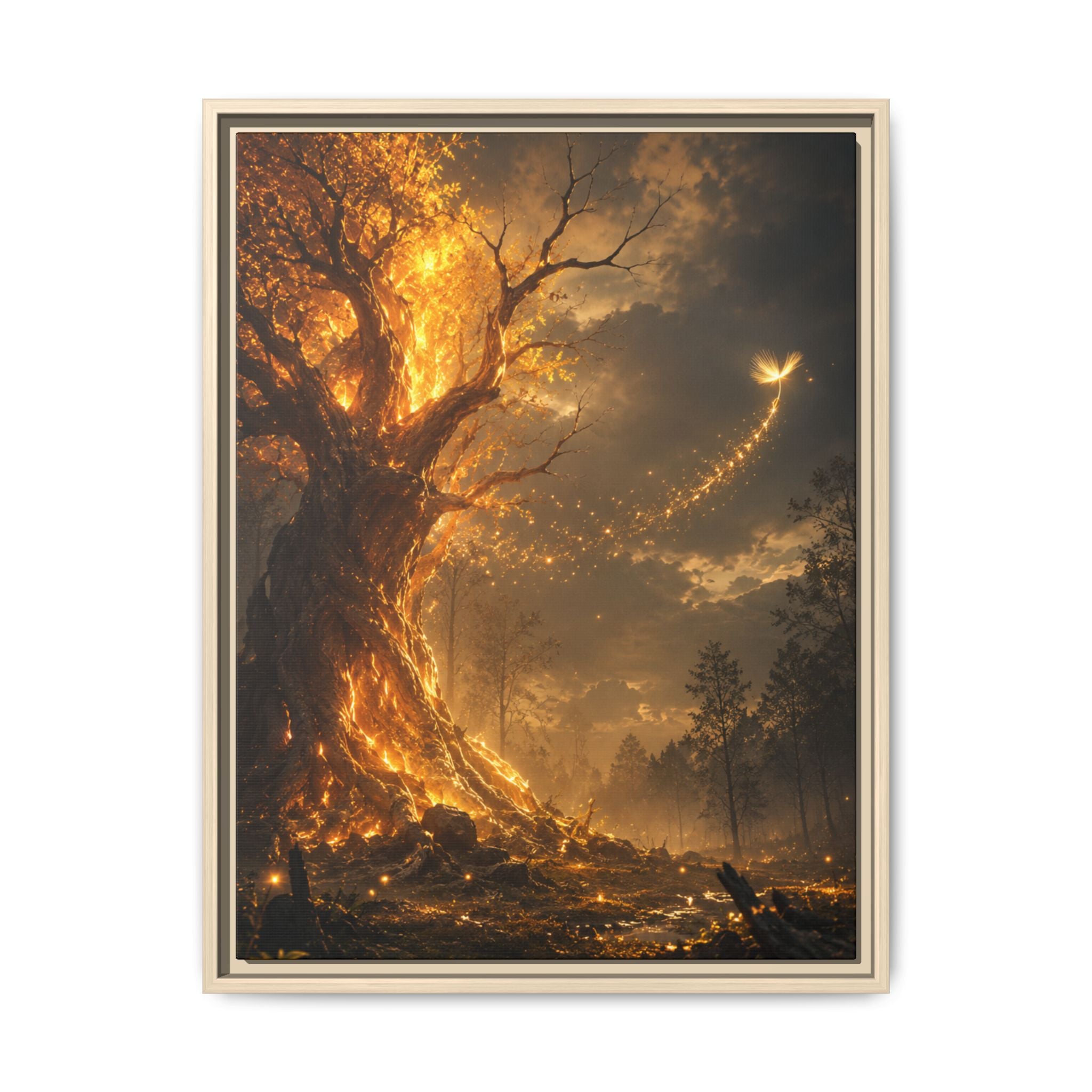 Fine Art Paper Print — Glowing Enchanted Tree Wall Art