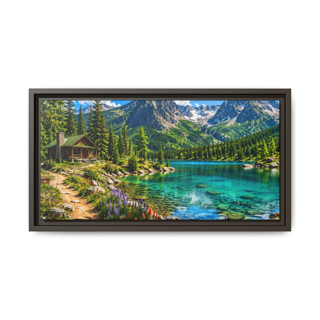 Framed Multi-Color Magnolia Canvas Print — Vibrant Floral Wall Art
