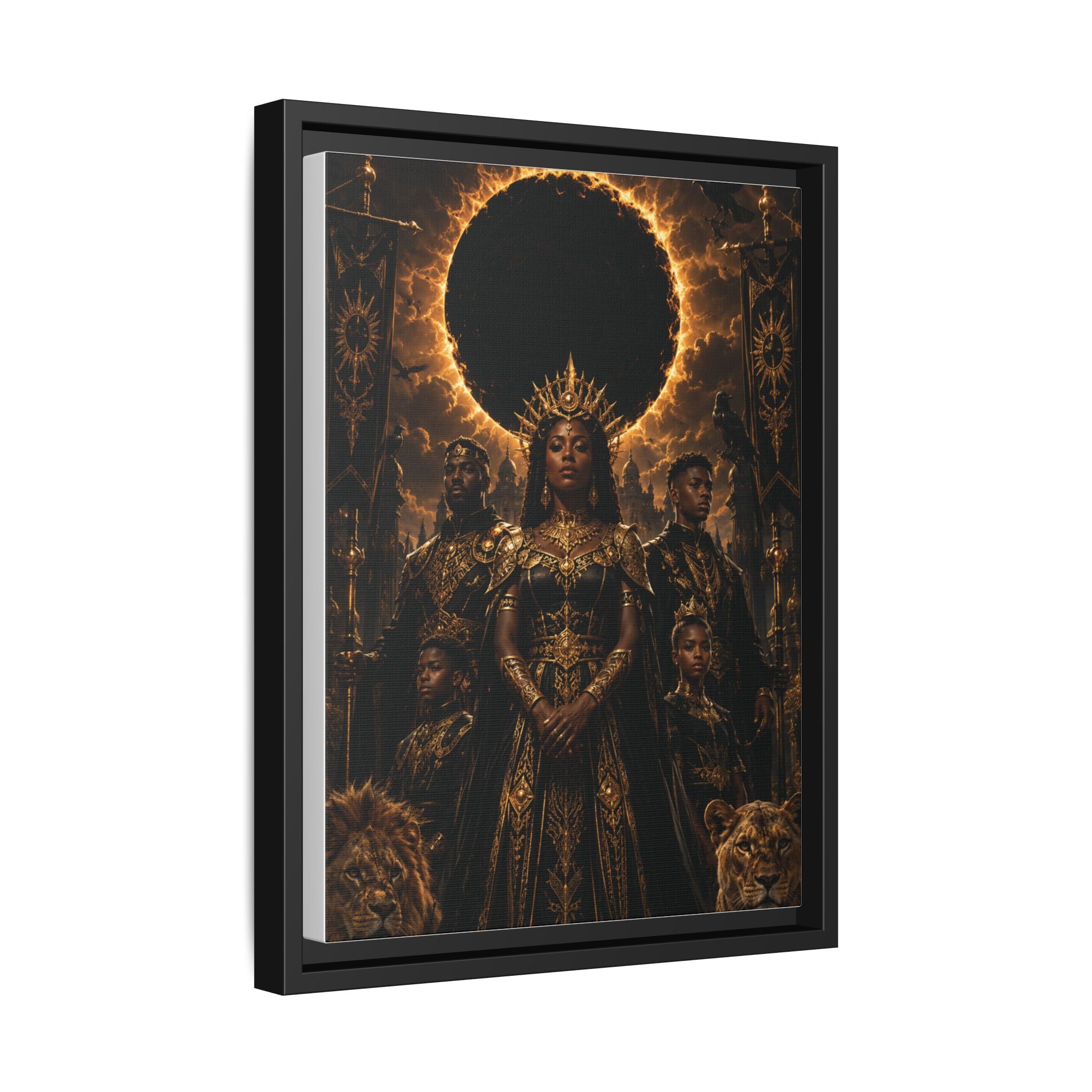 Regal Eclipse Matte Canvas Print — Framed Art Poster