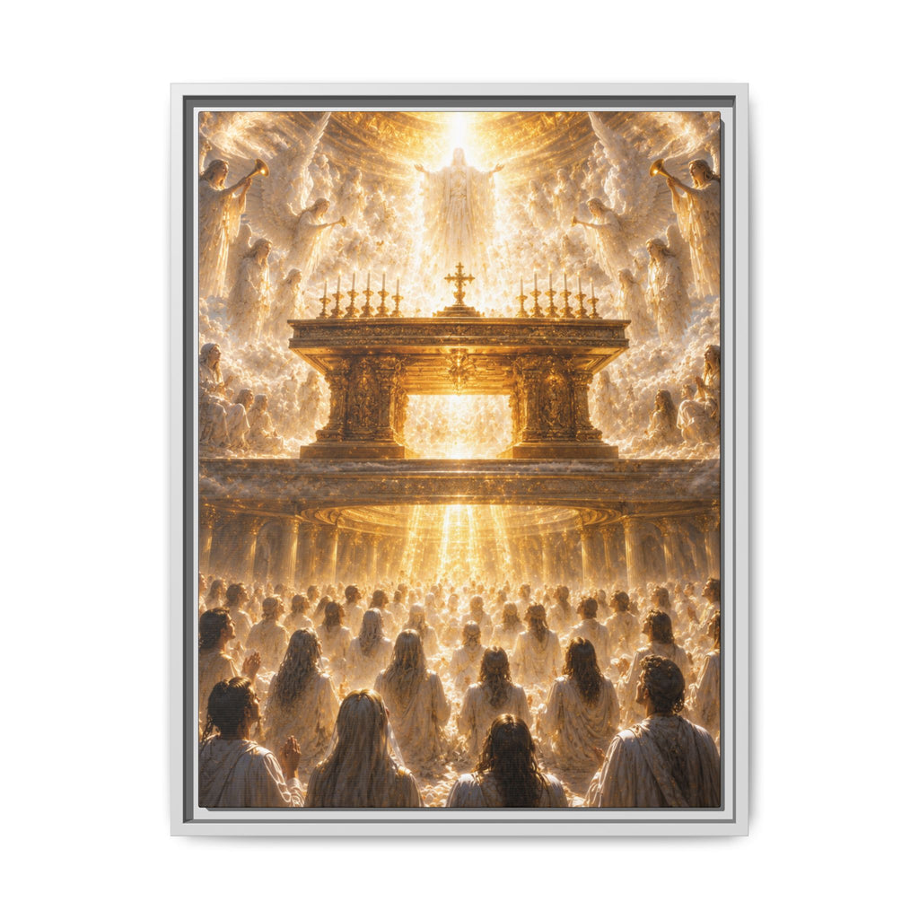Heavenly Altar Fine Art Paper Print Wall Art — Spiritual Church Scene