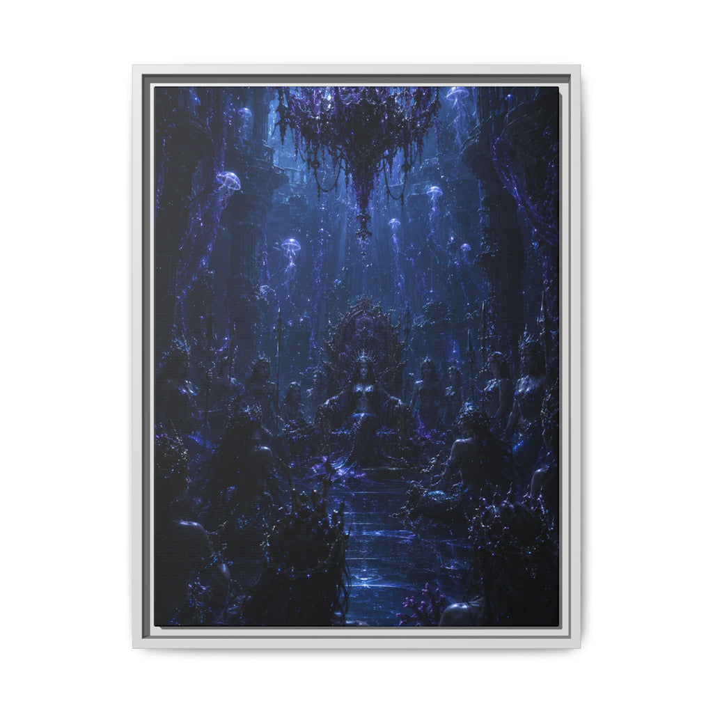 Mystic Blue Cavern Fine Art Paper Print