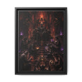 Dark Fantasy Throne Room Matte Canvas Print (Framed)