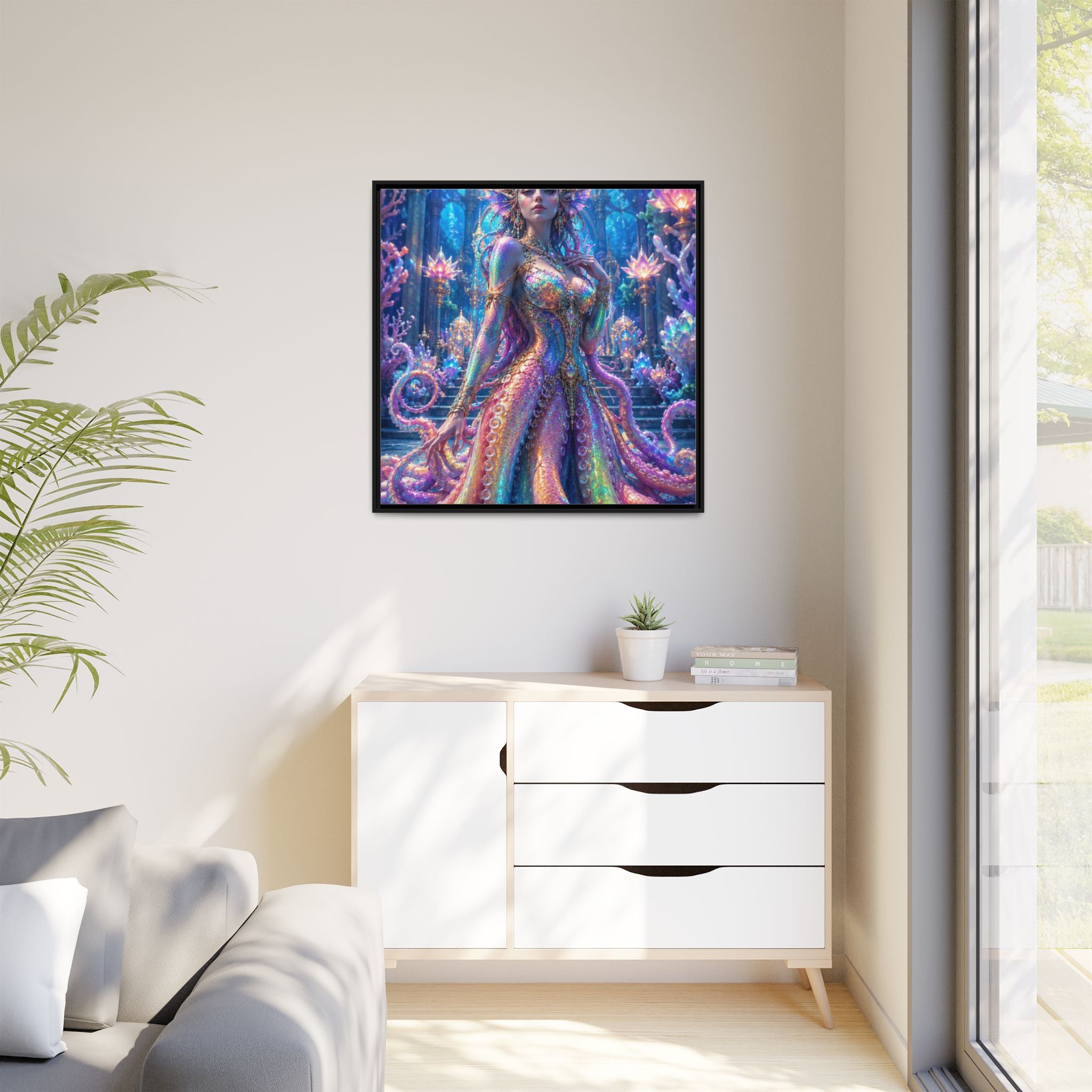 Rainbow Sea Empress Matte Canvas Print (Framed)