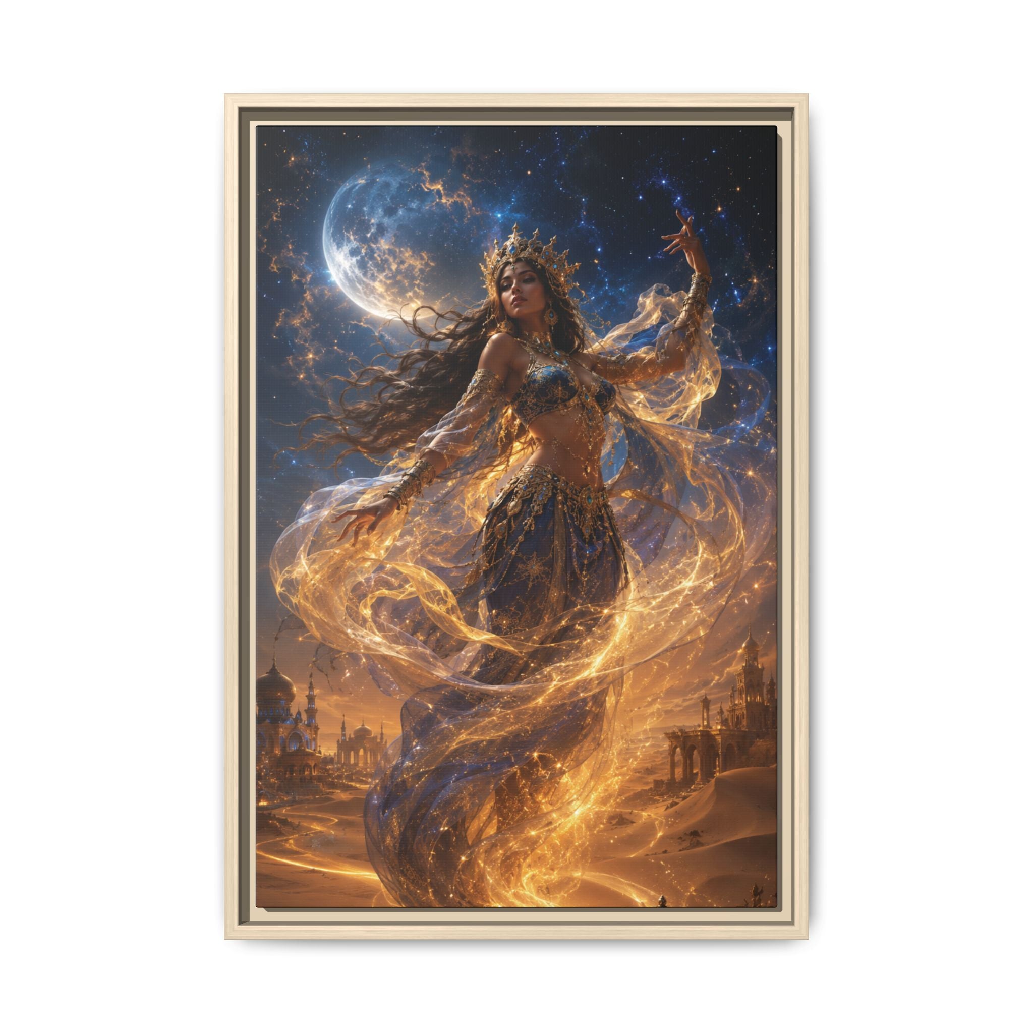 Fine Art Paper Print — Mystical Desert Genie Art