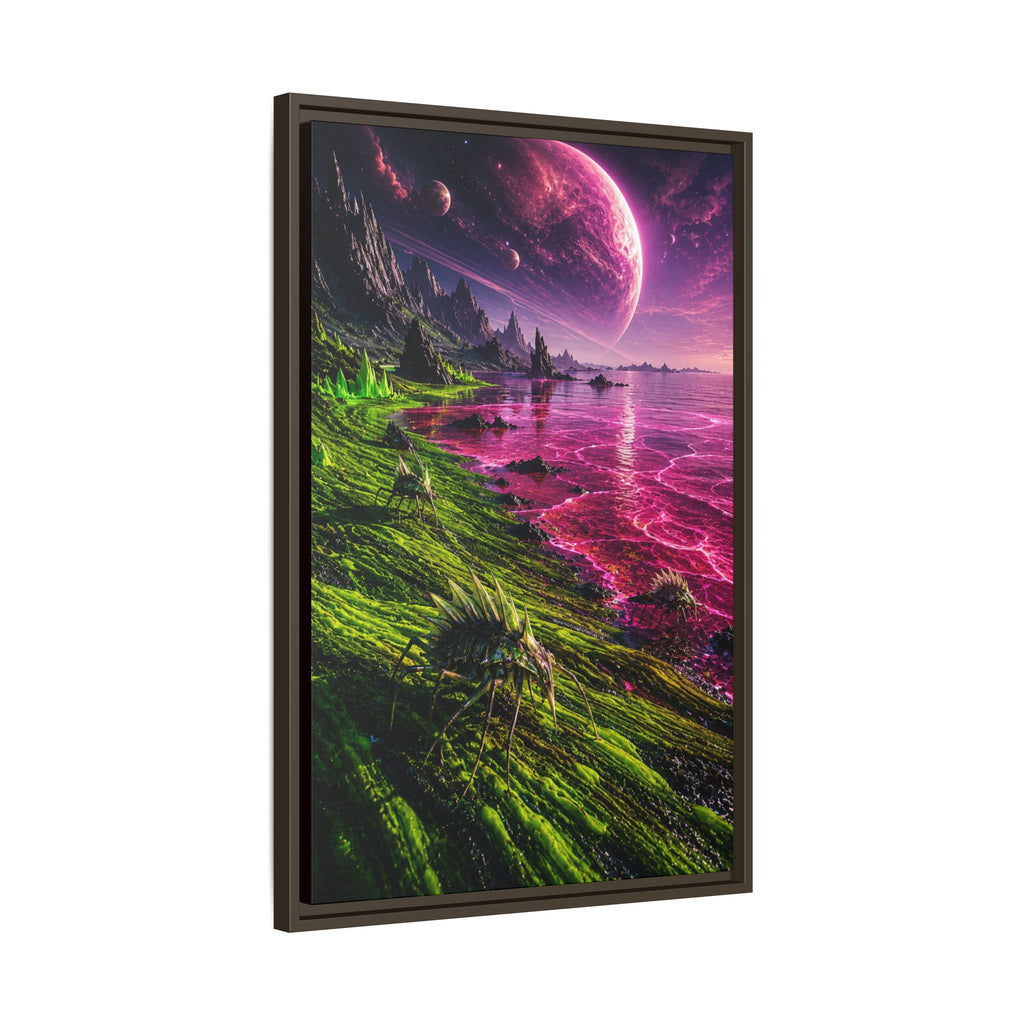 Fine Art Paper Print - Neon Alien Landscape Wall Art