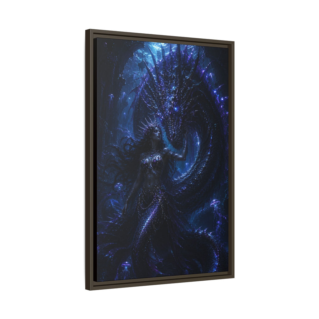 Fine Art Paper Print — Mystical Blue Dragon Fantasy Print