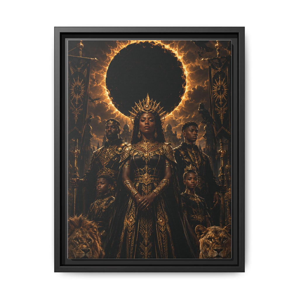 Regal Eclipse Matte Canvas Print — Framed Art Poster