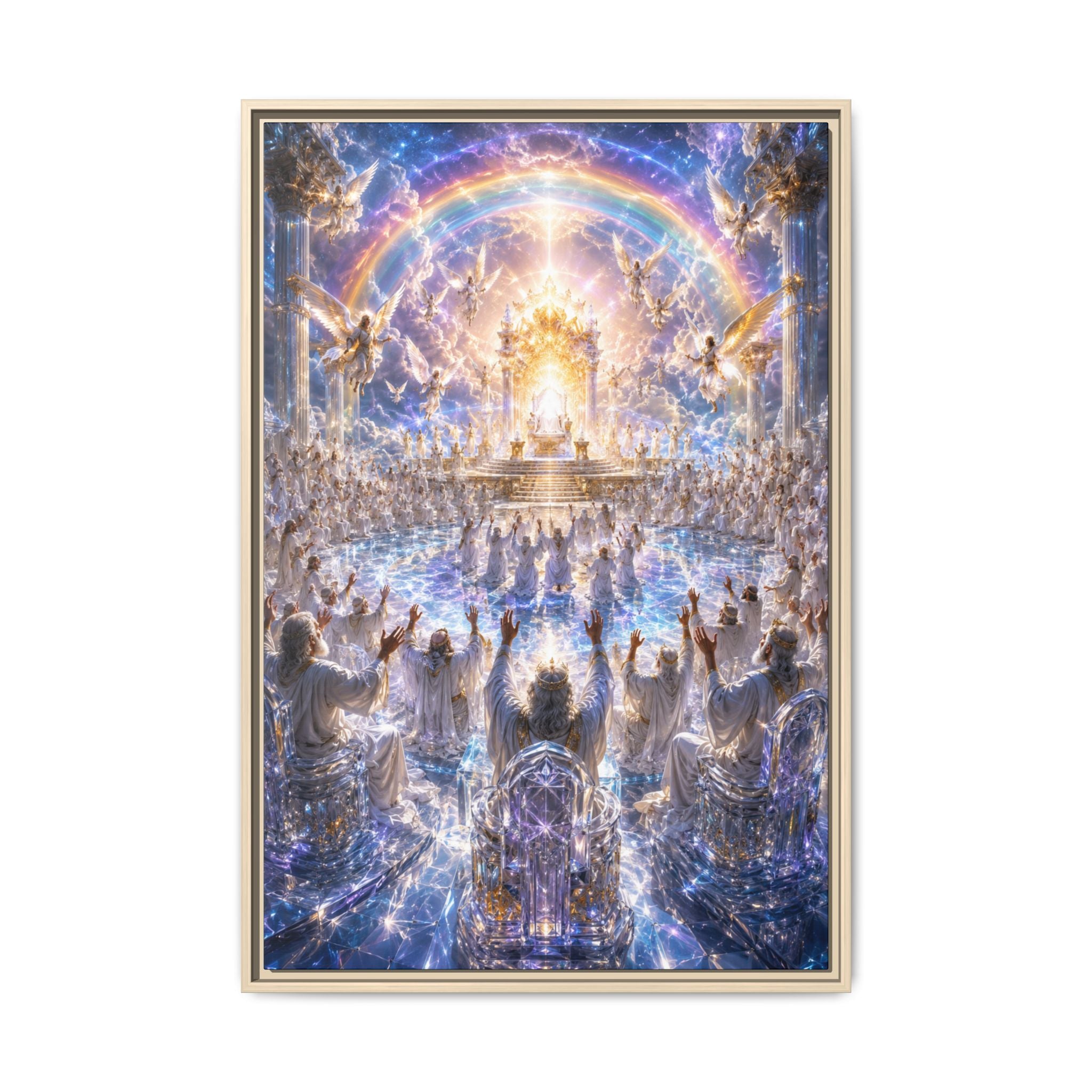 Heavenly Throne Room Fine Art Paper Print — Spiritual Wall Art