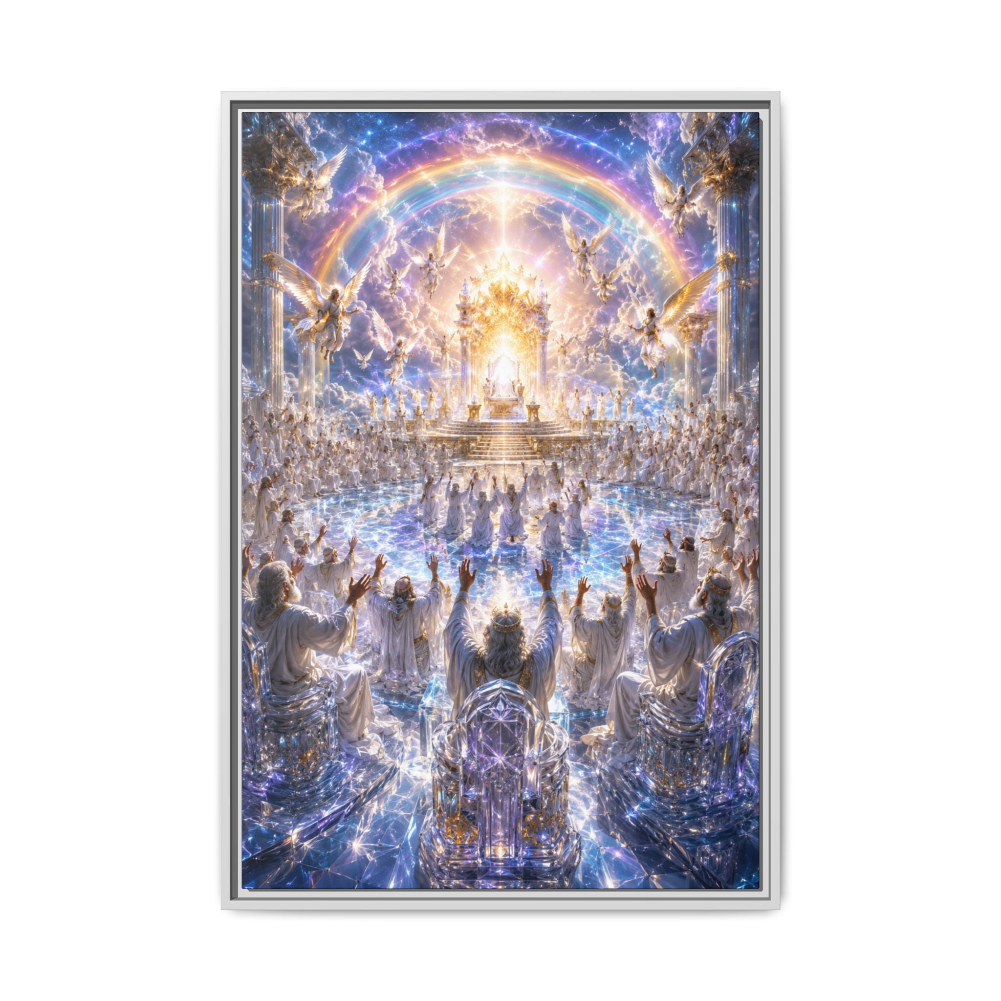 Heavenly Throne Room Fine Art Paper Print — Spiritual Wall Art