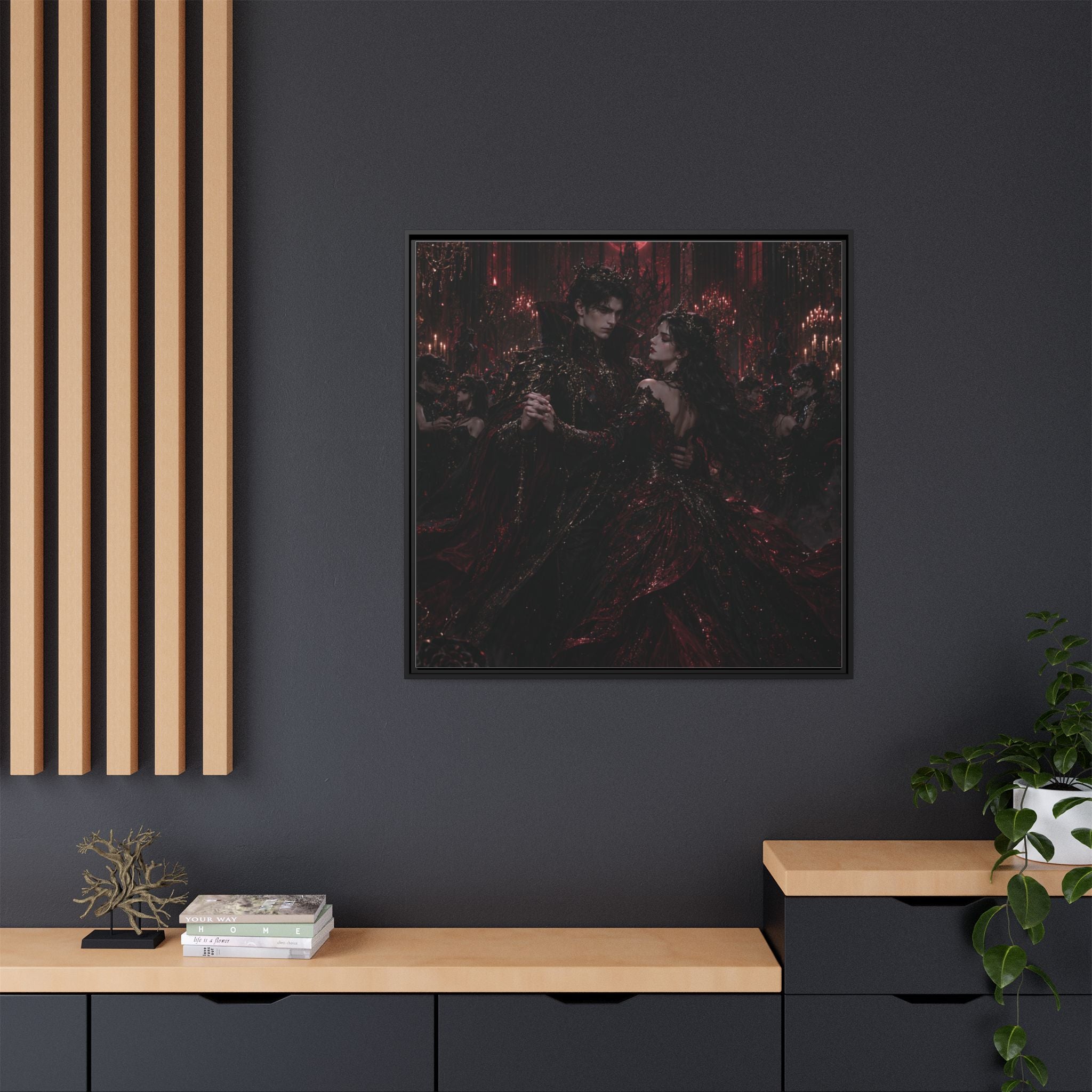 Gothic Romance Matte Canvas Print (Framed)