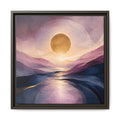 Abstract Sunrise Landscape Framed Canvas Wall Art