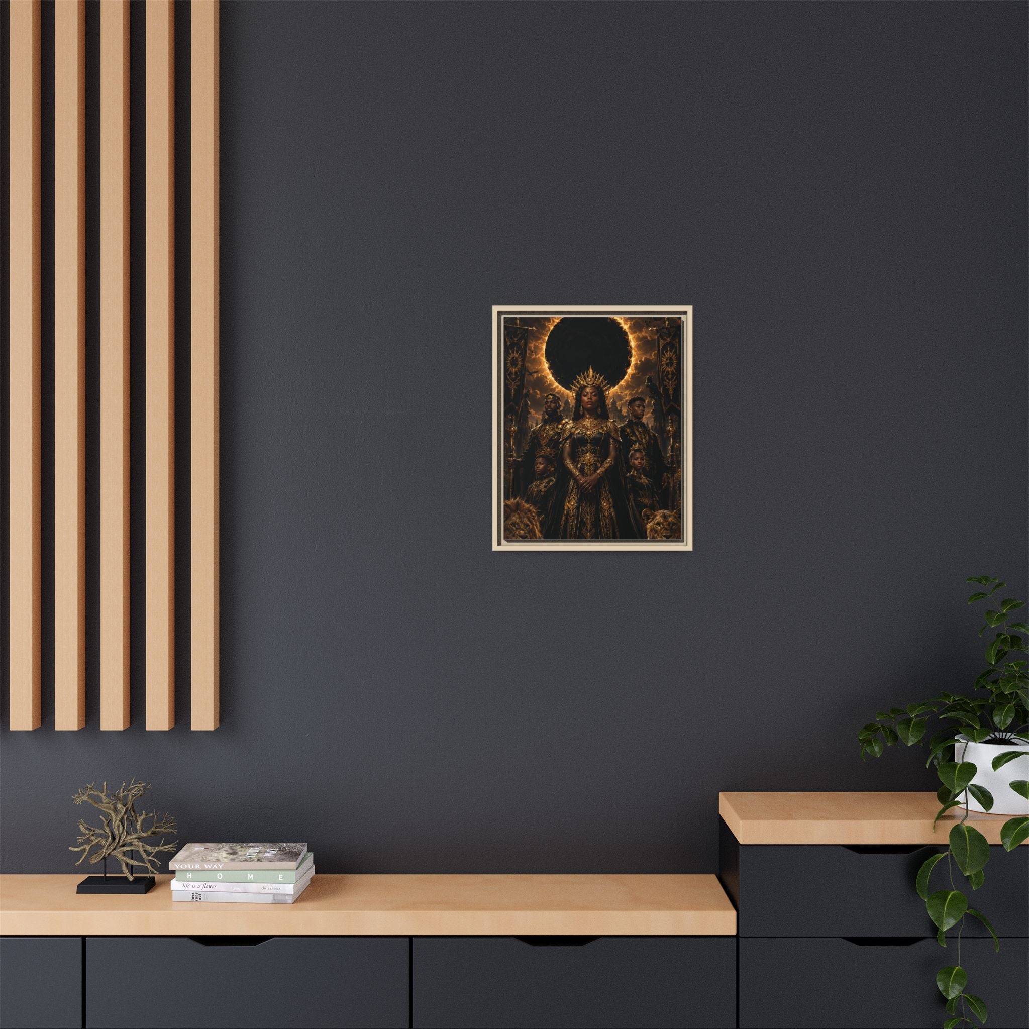 Regal Eclipse Matte Canvas Print — Framed Art Poster
