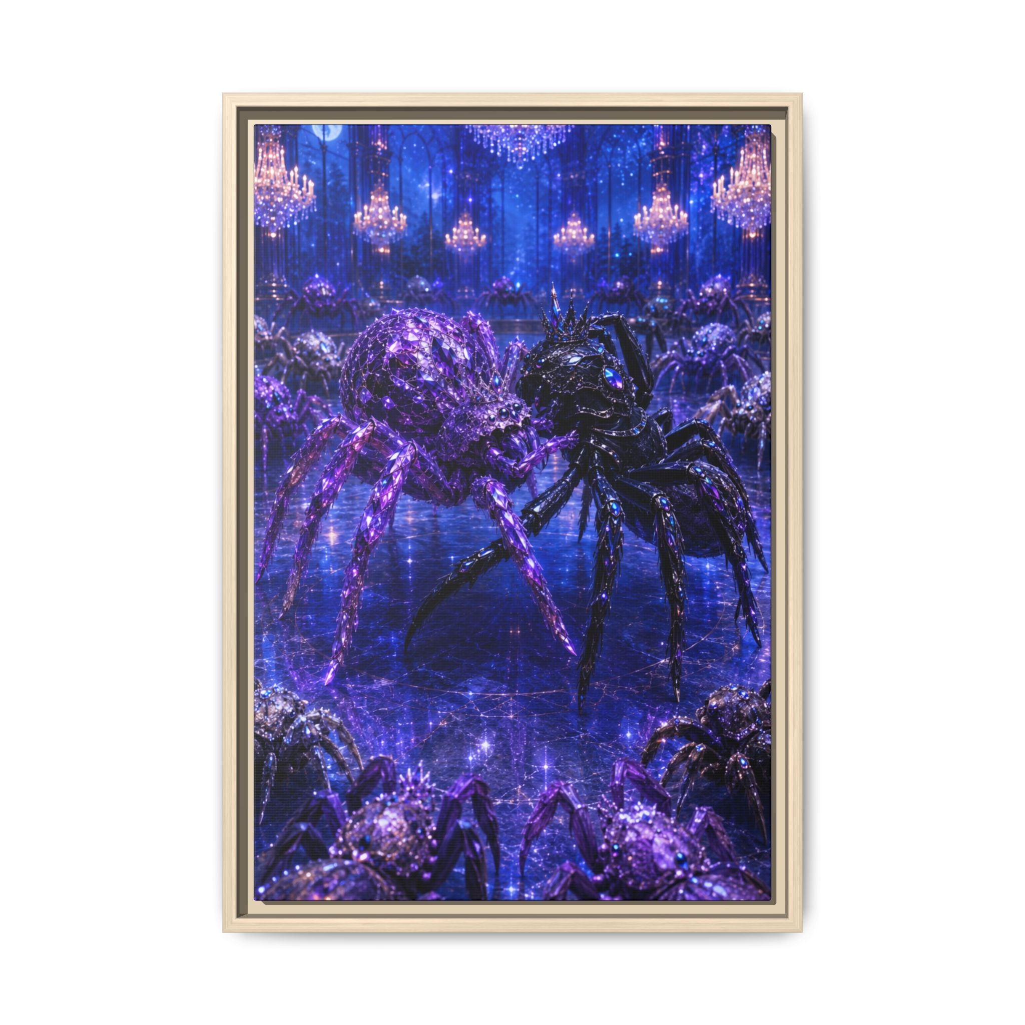 Spider Ballroom Art Print — Fine Art Paper Print (Purple Galaxy)