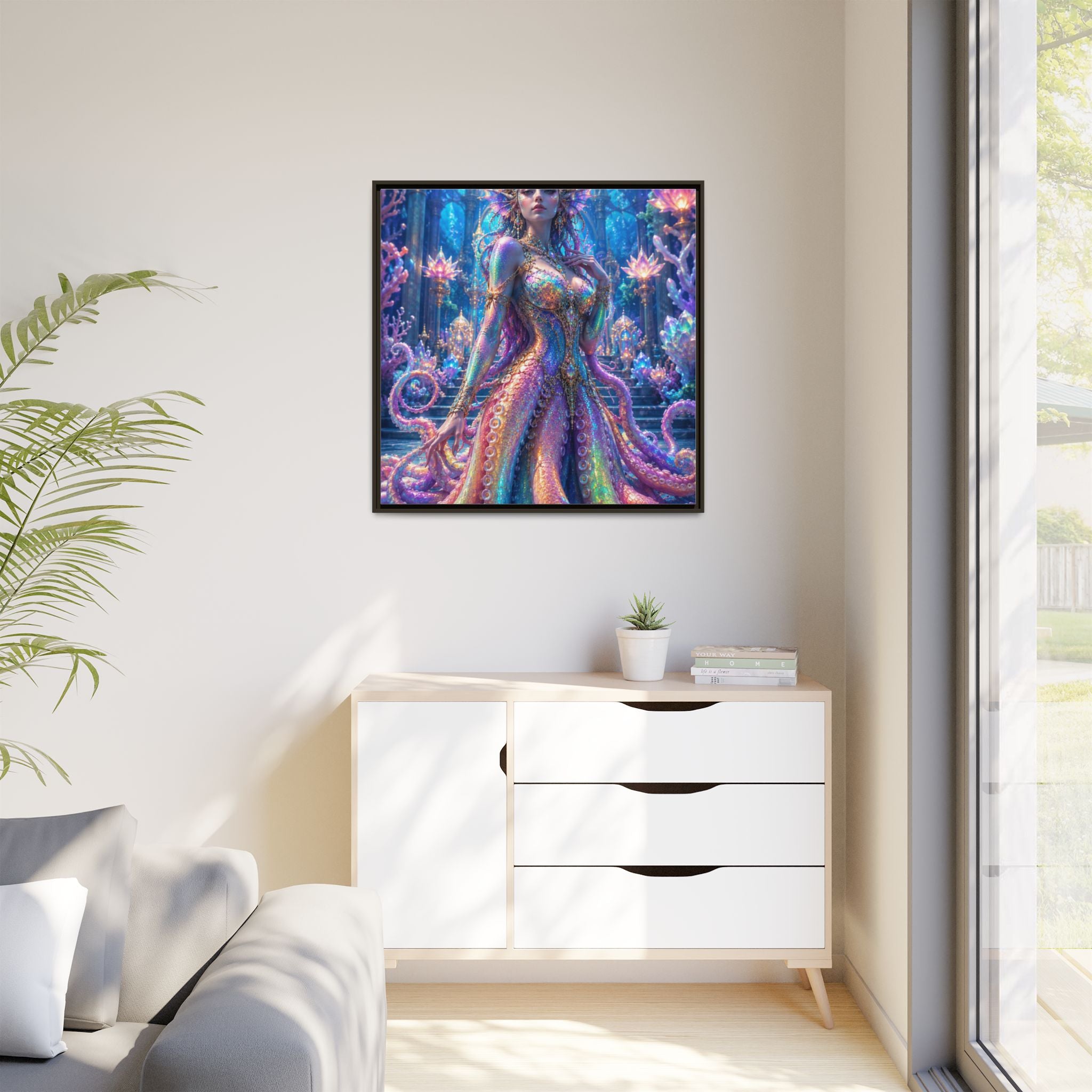 Rainbow Sea Empress Matte Canvas Print (Framed)