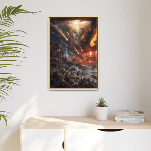 Apocalyptic Storm Matte Canvas Print (Framed)