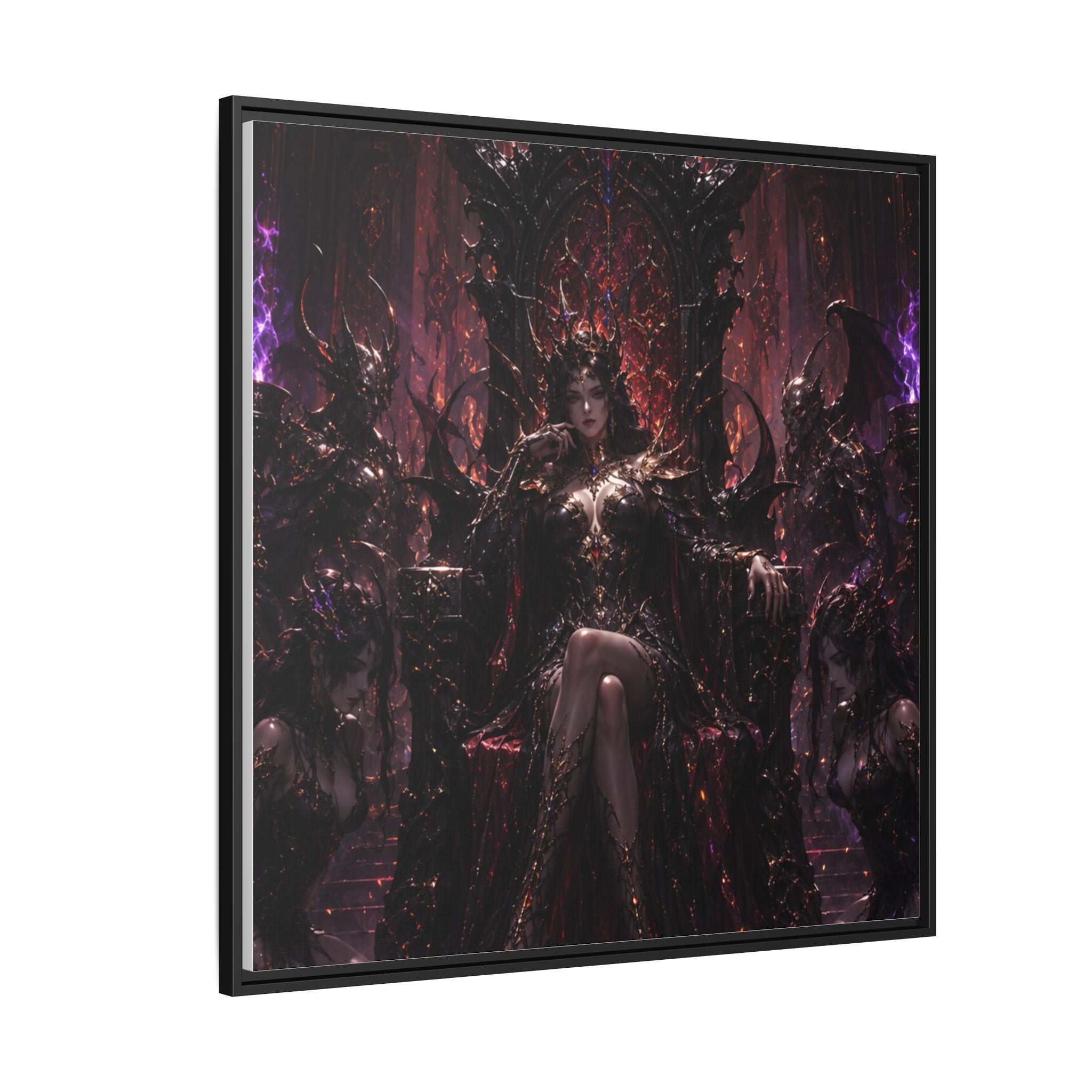 Dark Fantasy Queen Matte Canvas Framed Art