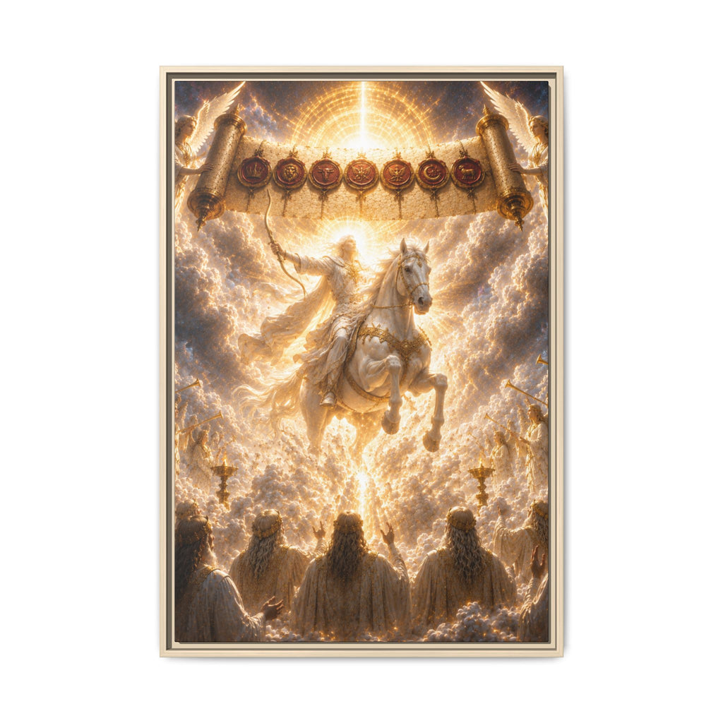 Fine Art Paper Print – Glorious Rider on White Horse Religious Wall Art
