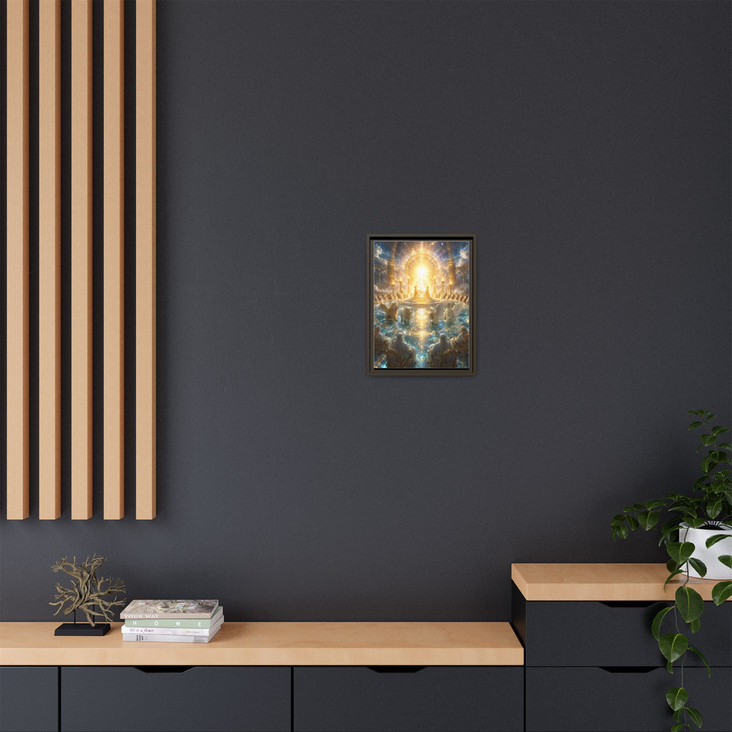 Heavenly Throne Room Matte Framed Canvas Print