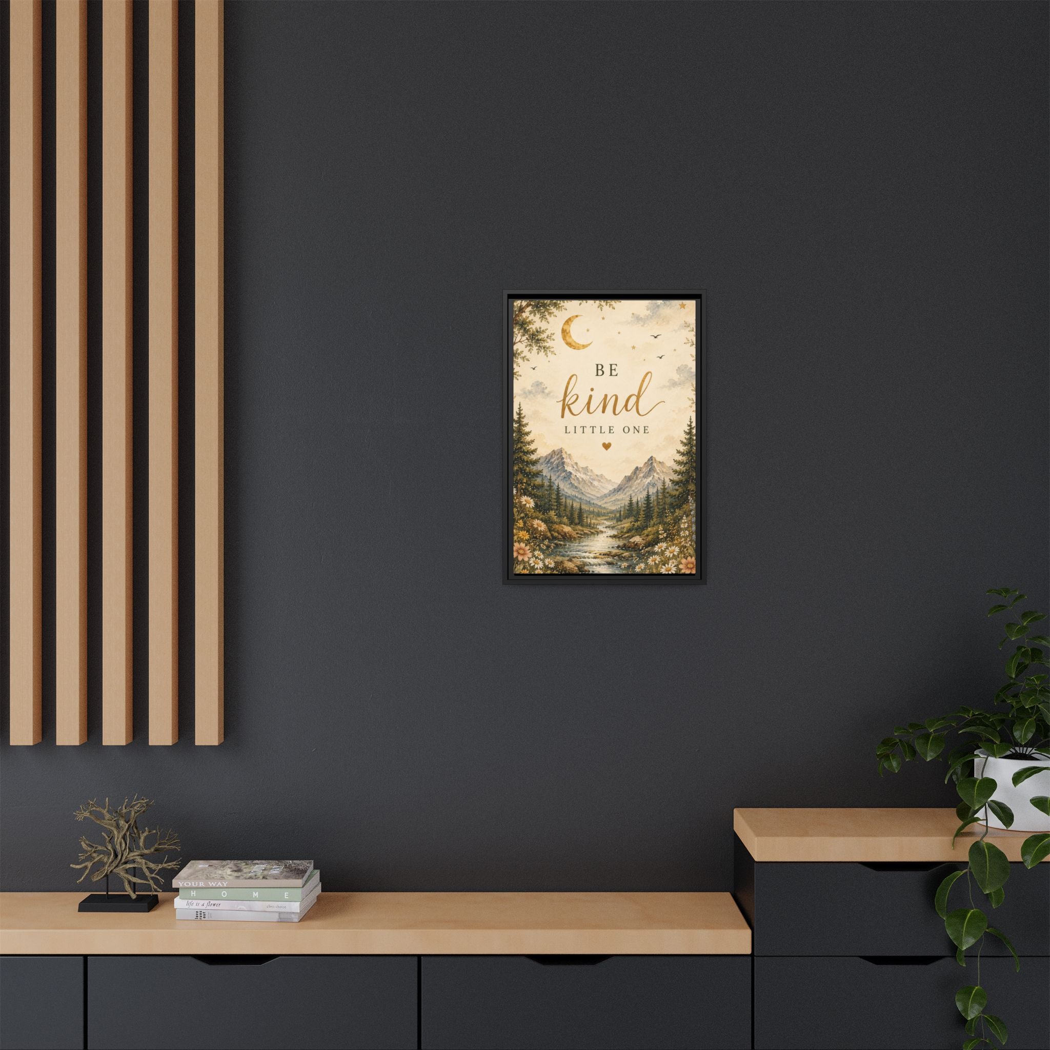 Be Kind Little One nursery wall art Canvas
