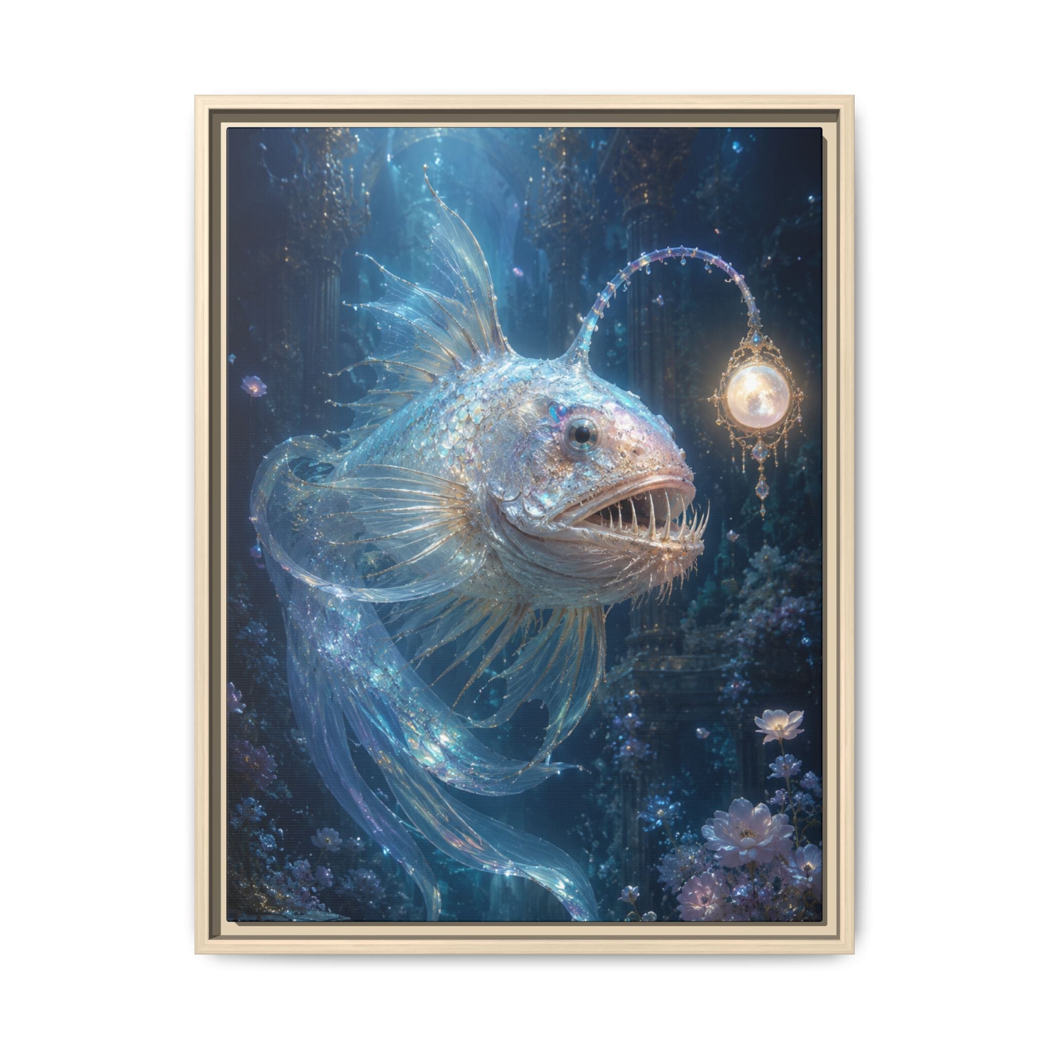 Anglerfish Fantasy Fine Art Paper Print — Ocean Wall Art