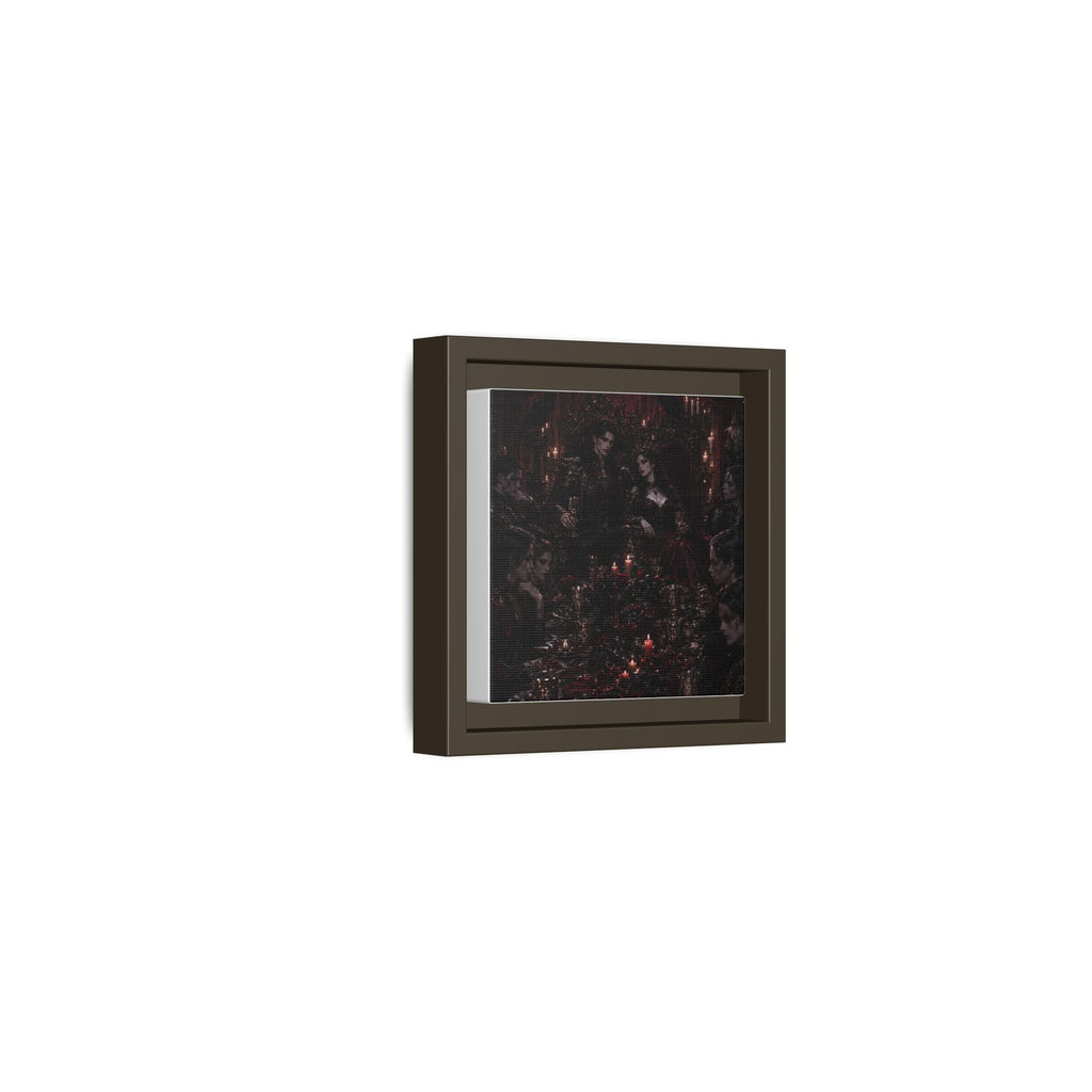 Gothic Victorian Dinner Party Matte Framed Canvas