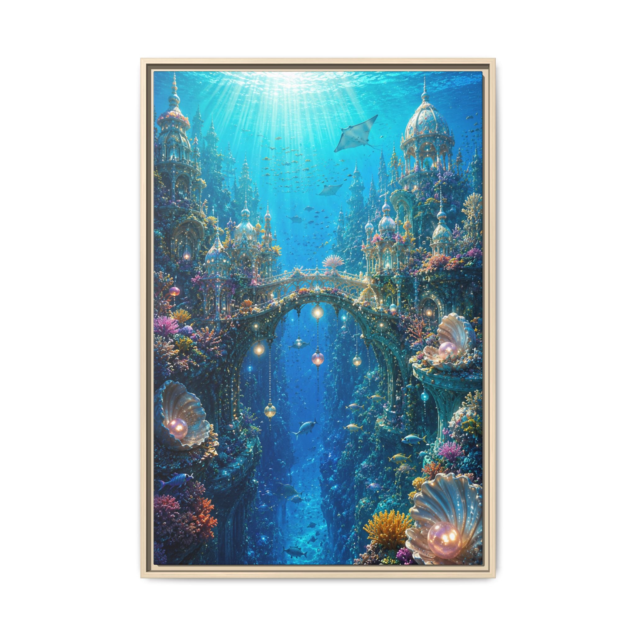 Underwater Fantasy Fine Art Paper Print — Ocean City Coral Reef Wall Art
