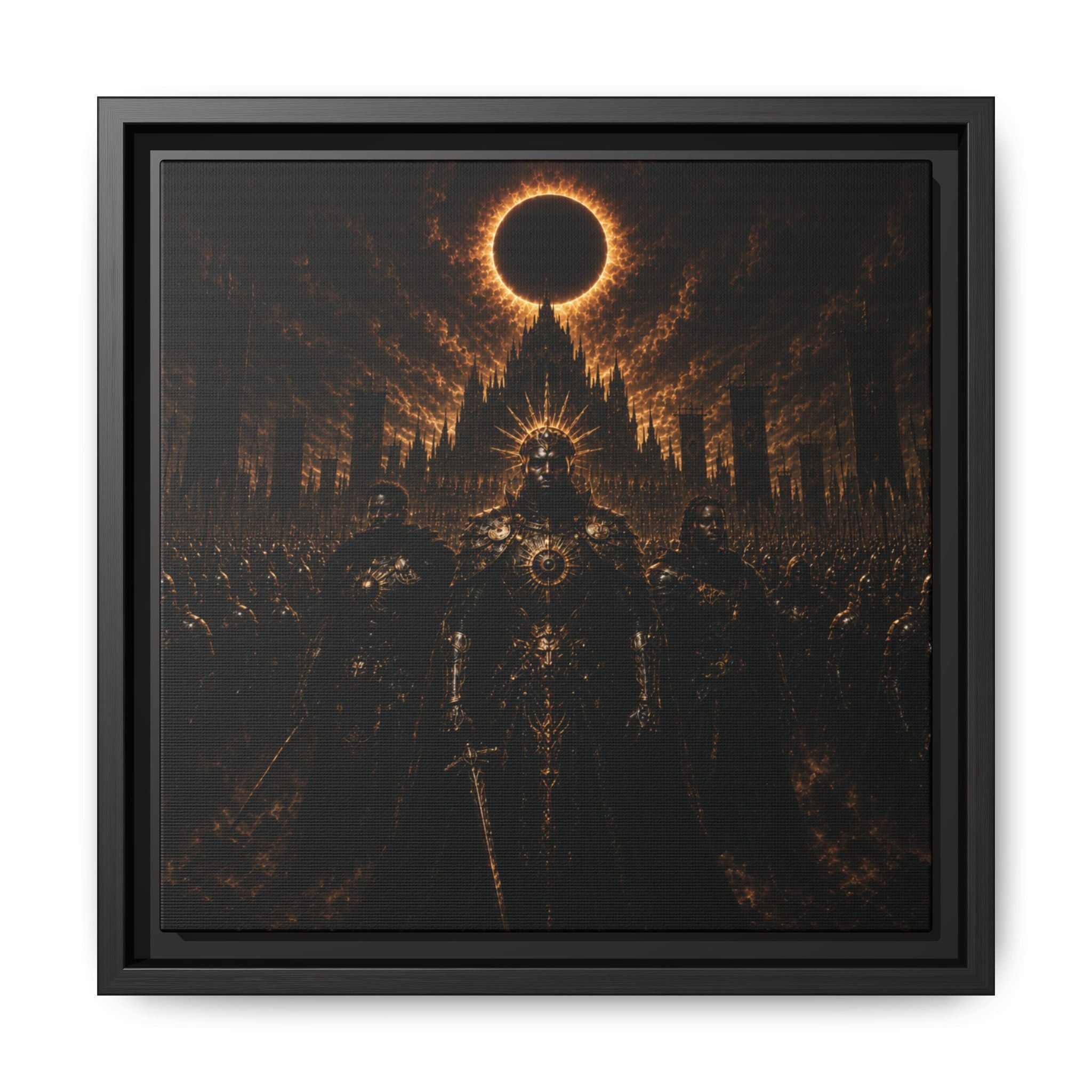 The War of Sacred Crowns: Black Sun Royal Army - Fine Art Paper Print Art Print