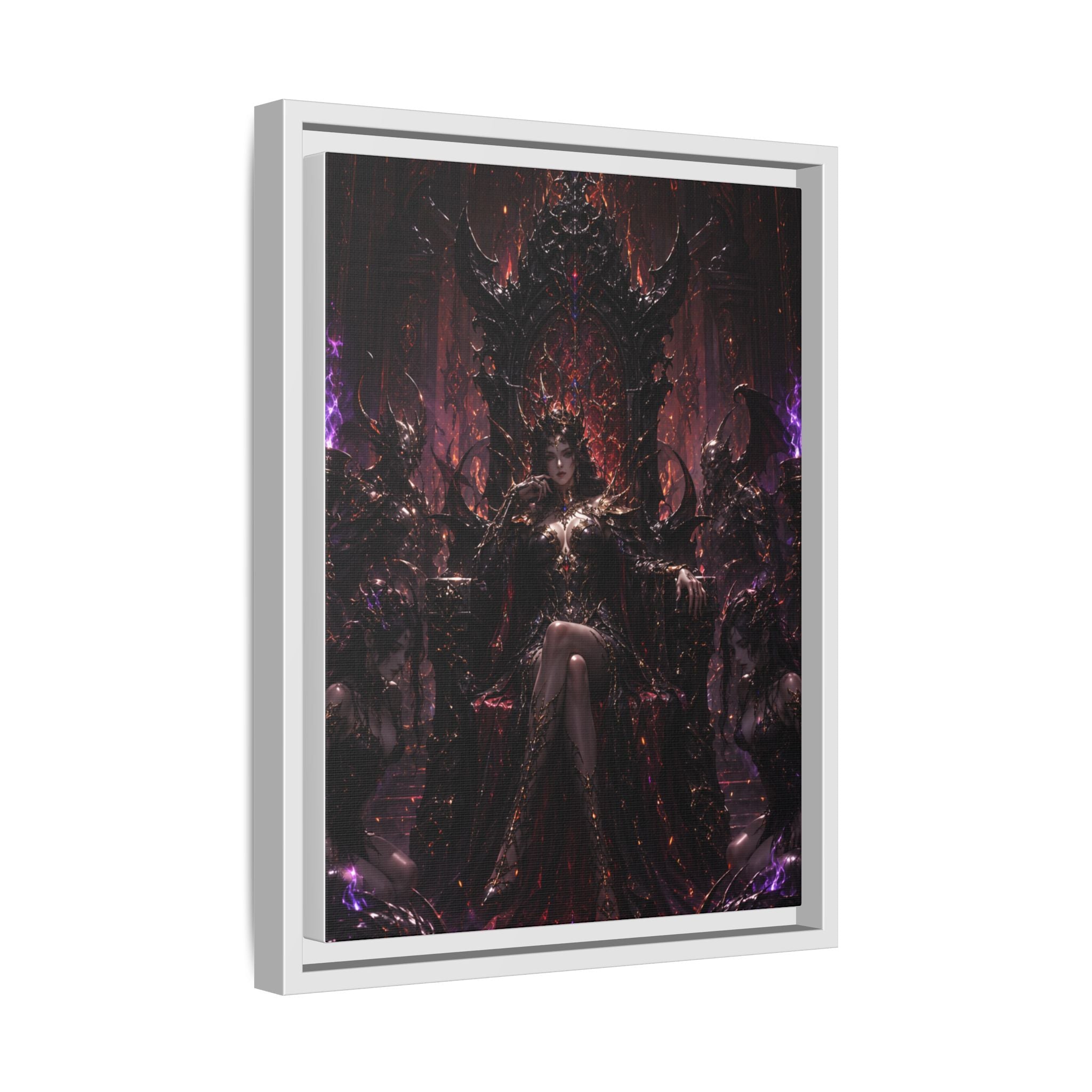 Dark Fantasy Queen Matte Canvas Framed Art