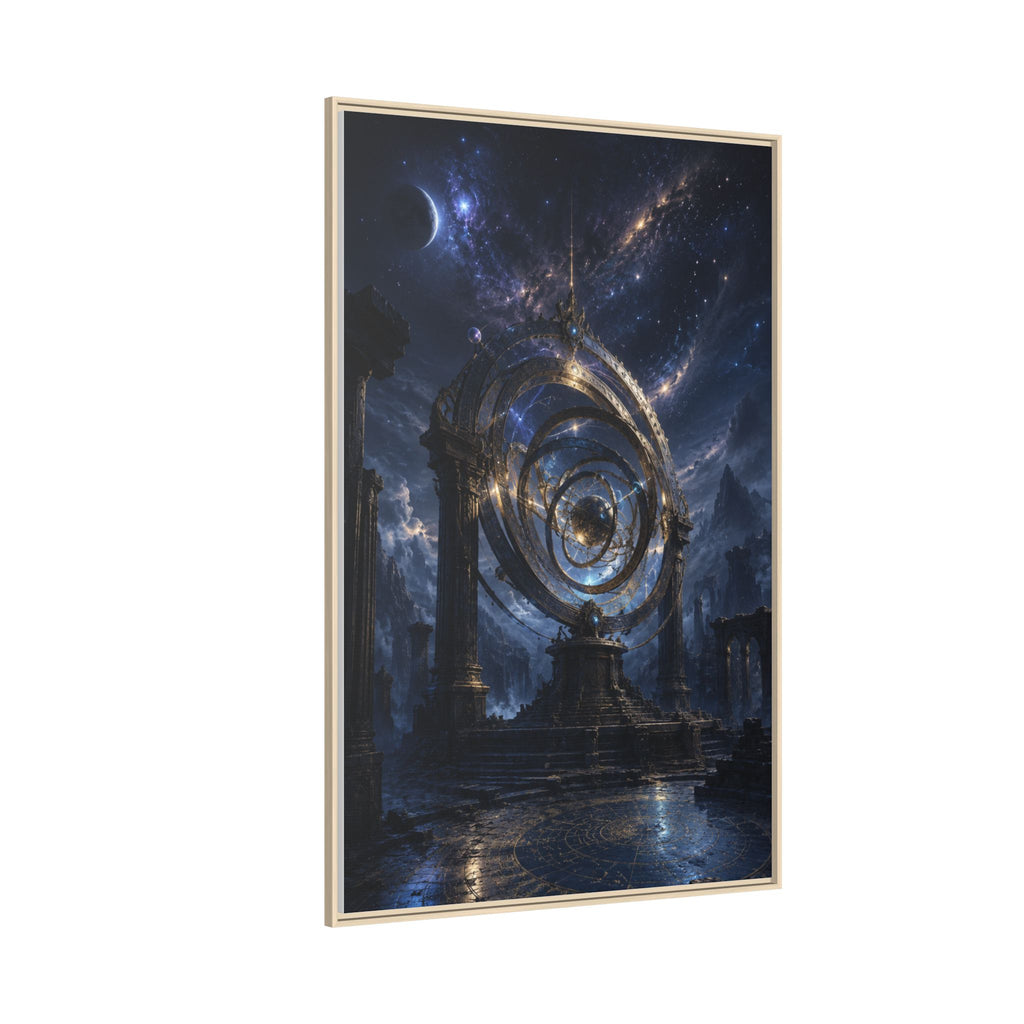 Mystical Astral Portal Matte Canvas Print — Framed Wall Art