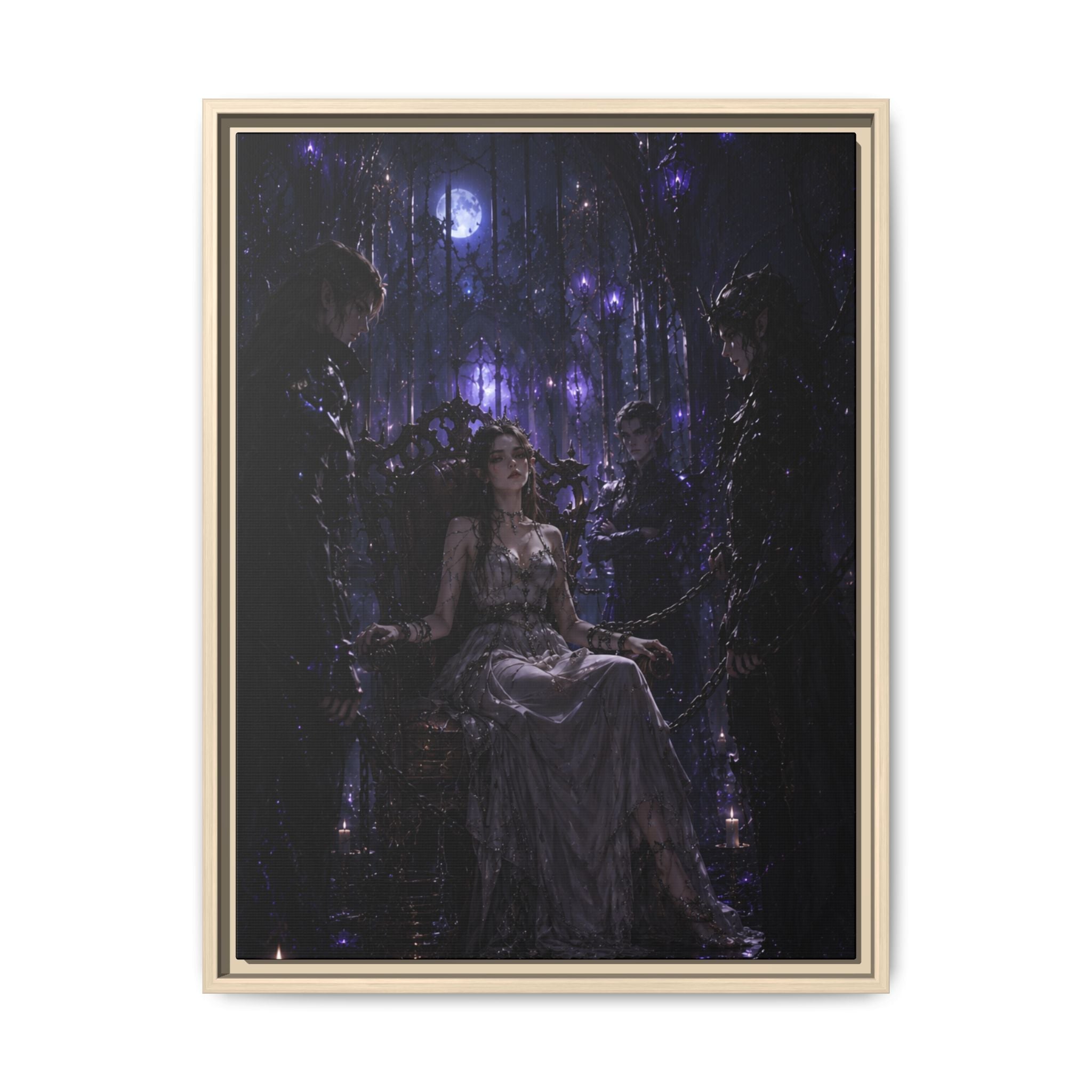 Gothic Moonlit Enchantment Fine Art Paper Print Art