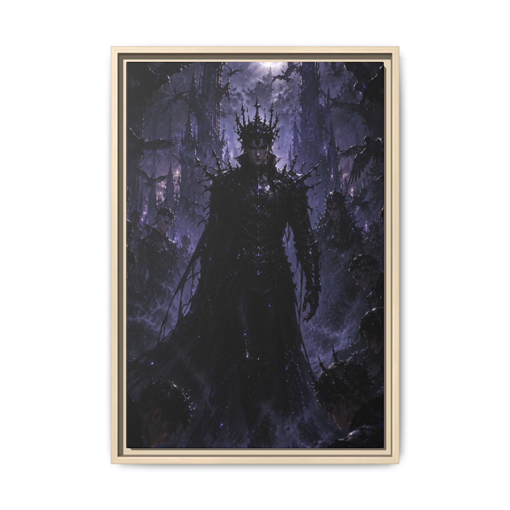 Dark King Fine Art Paper Print — Gothic Fantasy Wall Art