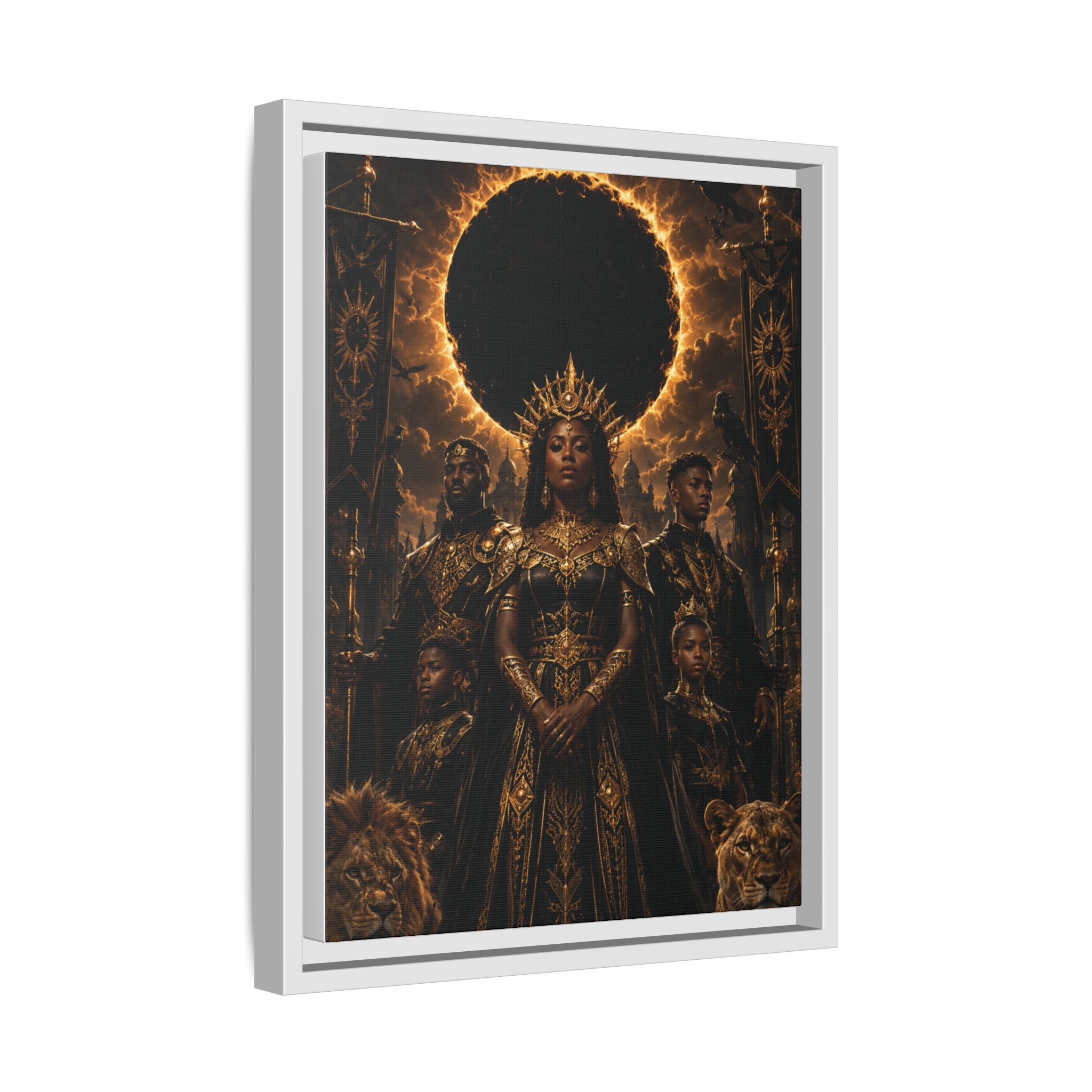 Regal Eclipse Matte Canvas Print — Framed Art Poster