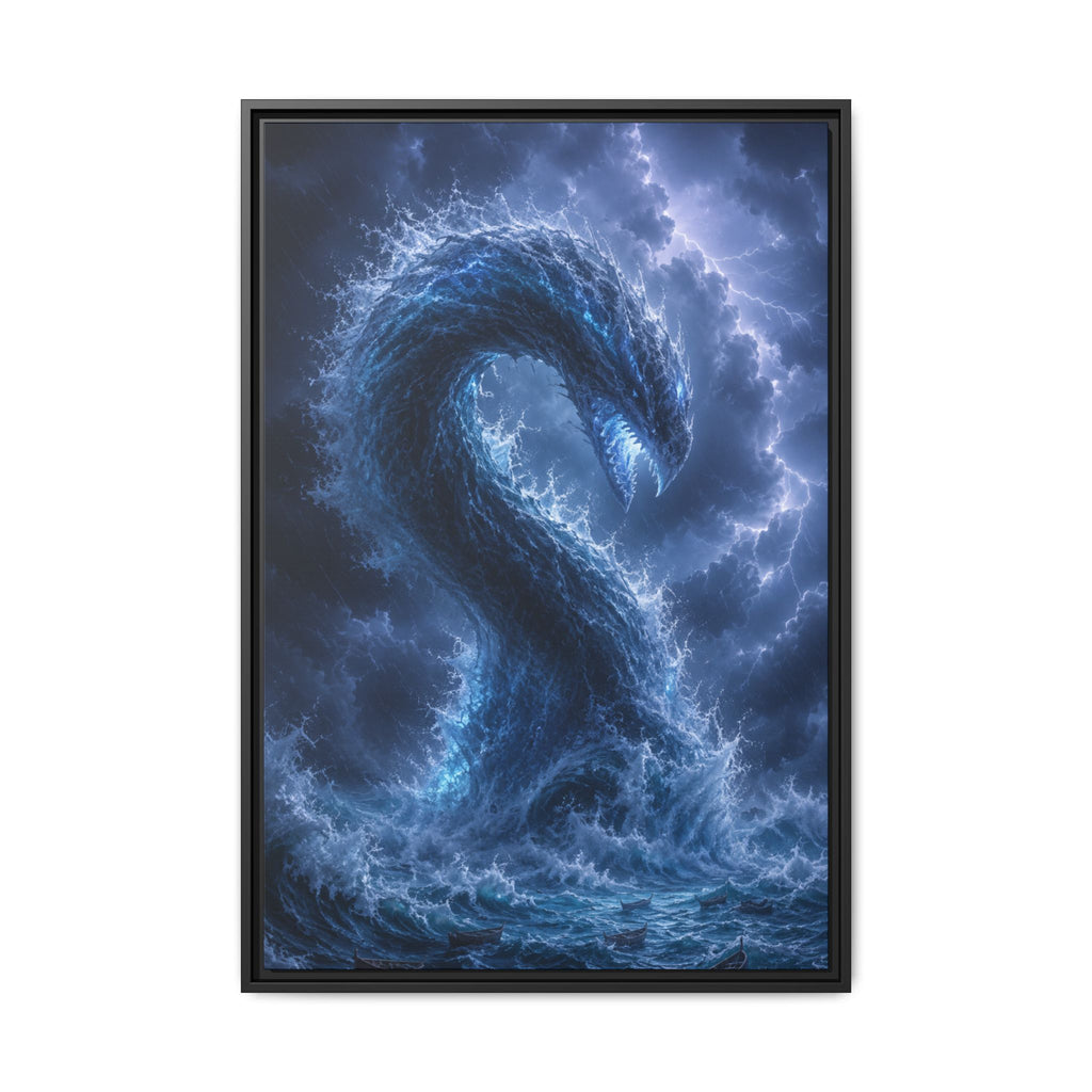 Storm Sea Serpent Fine Art Paper Print