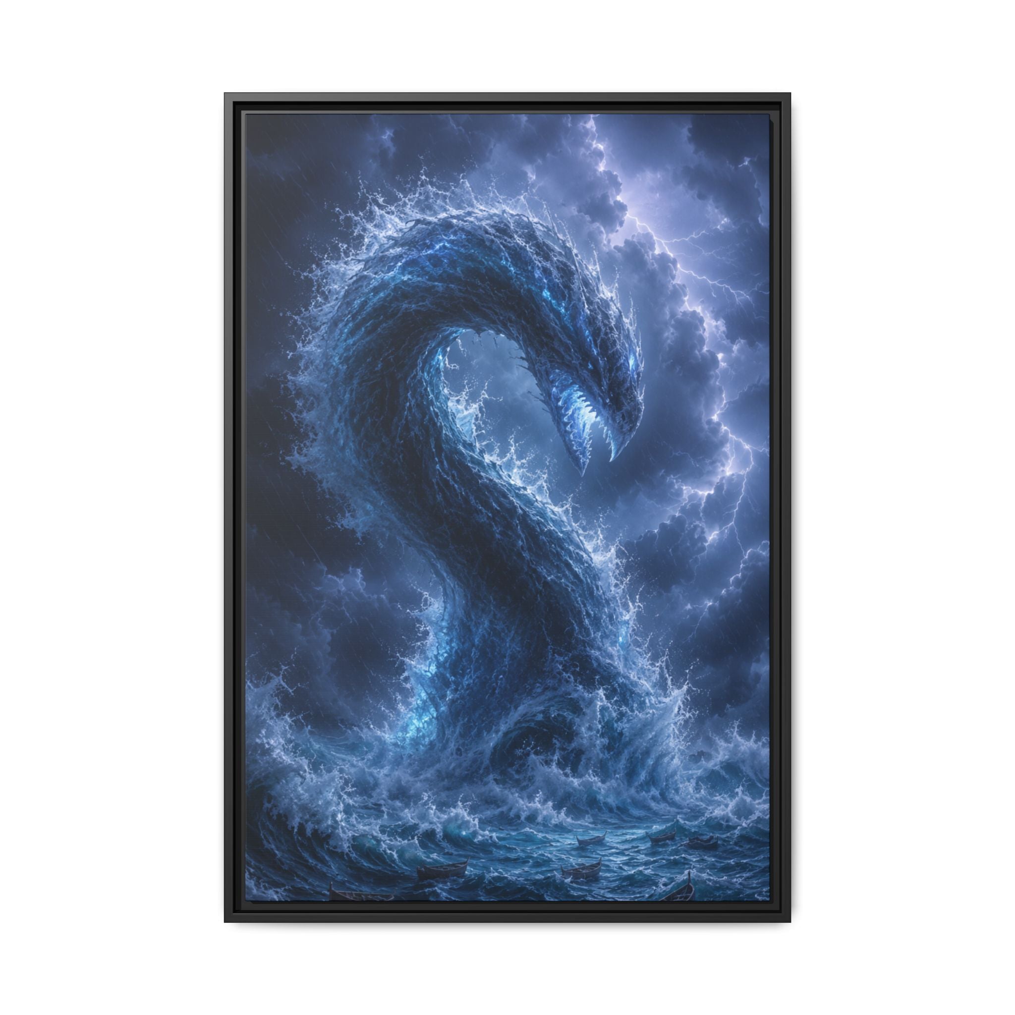 Storm Sea Serpent Fine Art Paper Print