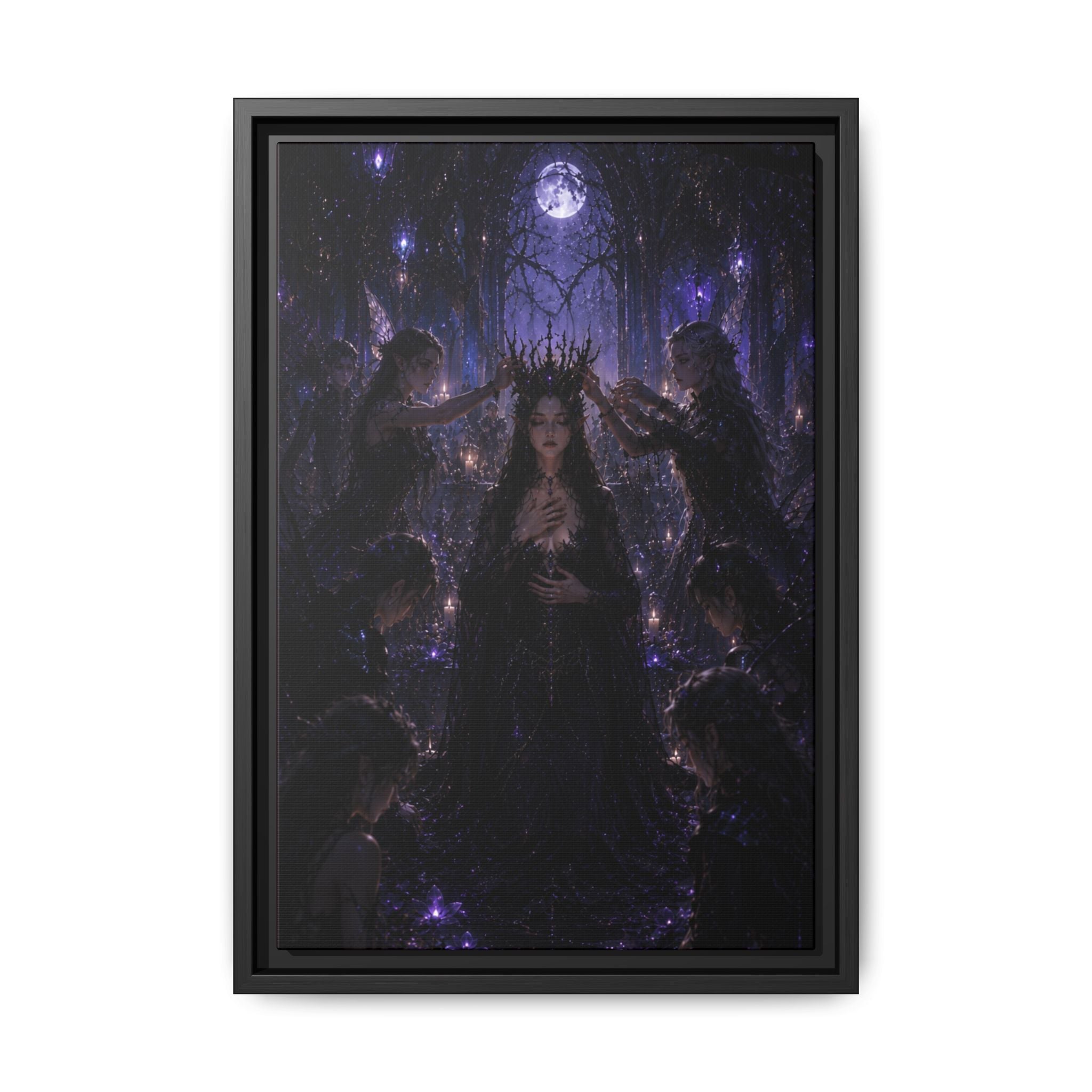 Gothic Moon Queen Fine Art Paper Print