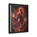 Framed Matte Canvas — Fiery Demon Goddess Wall Art