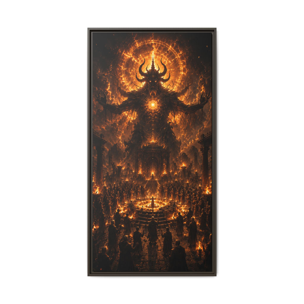 Infernal Colossus Matte Fine Art Paper Print — Dark Fantasy Demon Wall Art