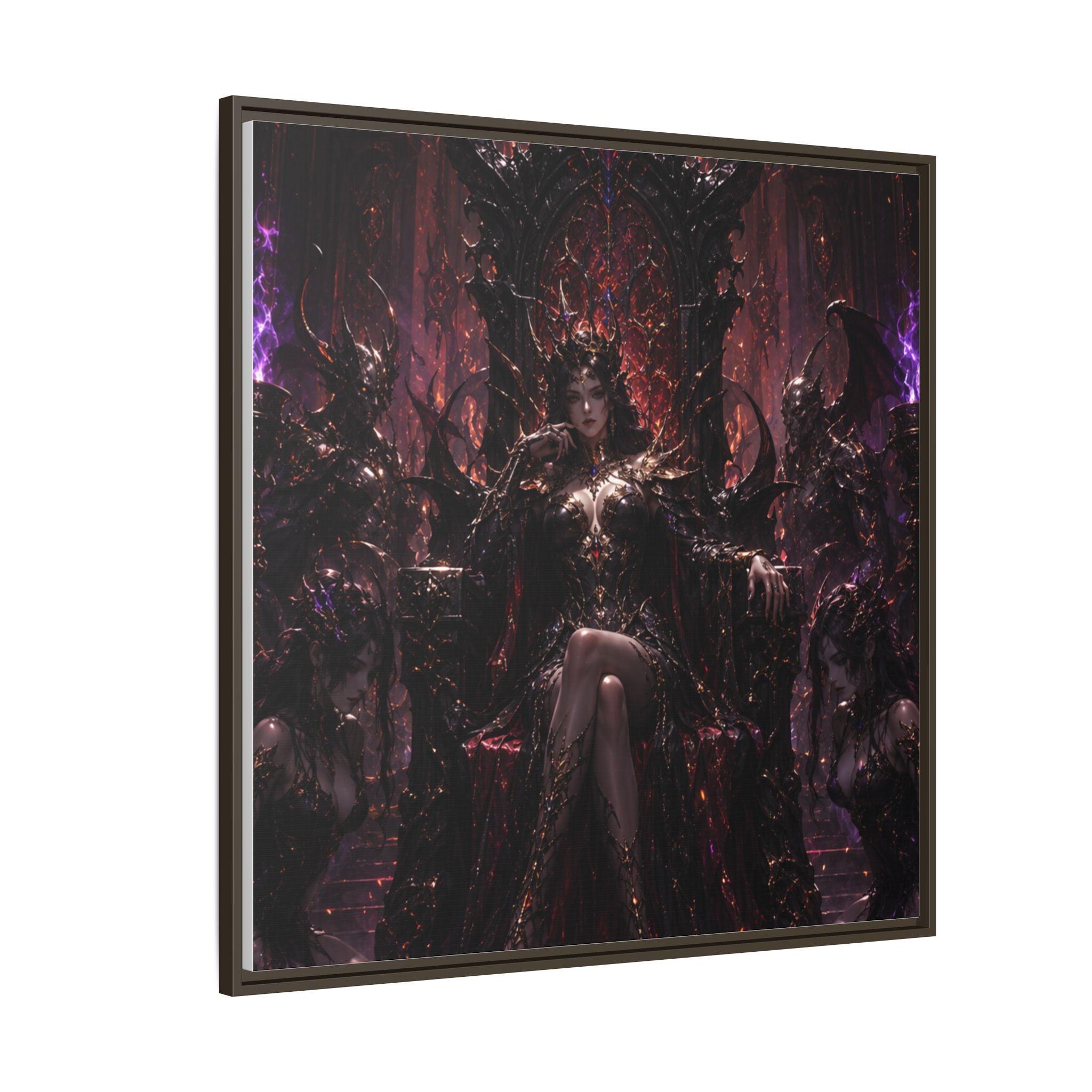 Dark Fantasy Queen Matte Canvas Framed Art