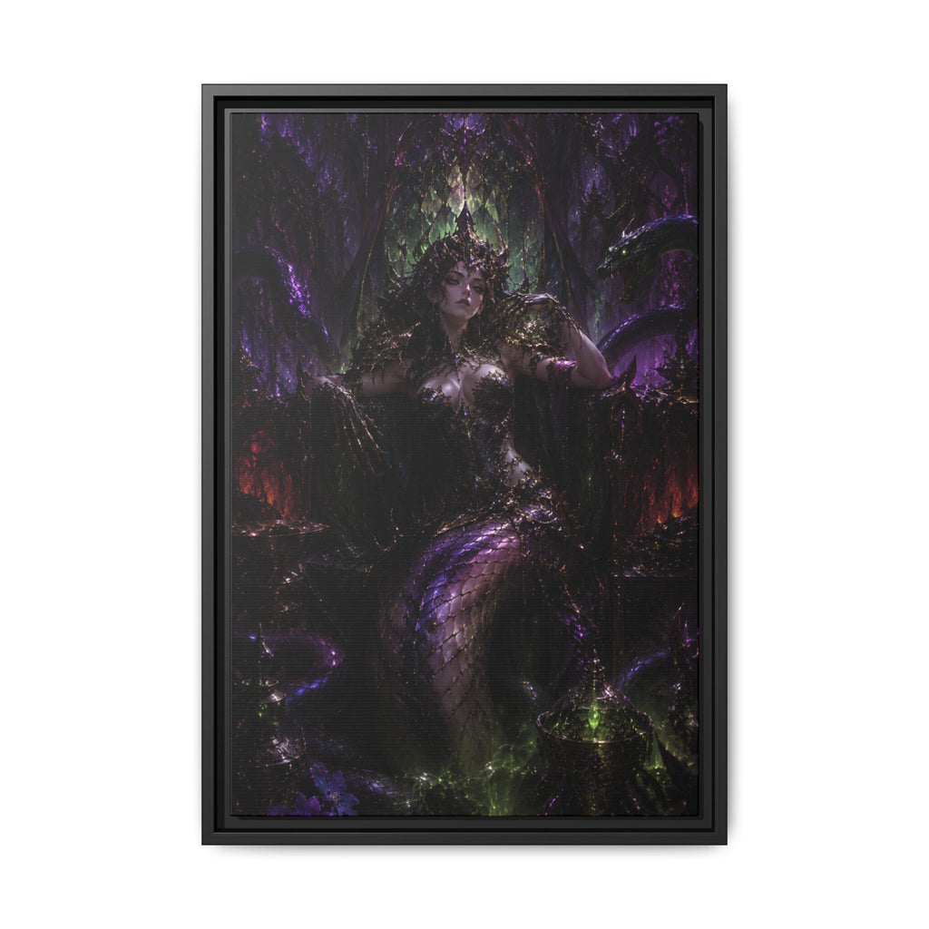 Dark Fantasy Goddess Fine Art Paper Print — Multi‑Color Wall Art